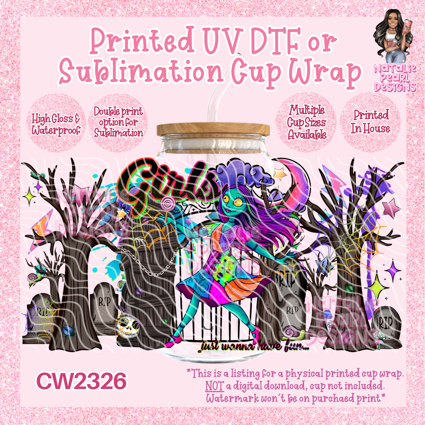 CW2326 UV DTF/SUB Cup Wraps