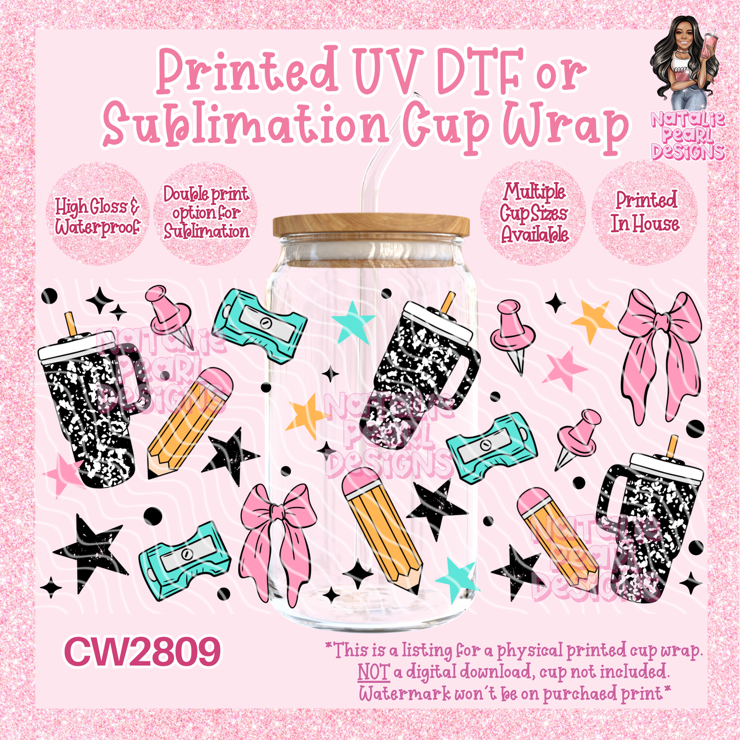 CW2809 UV DTF/SUB Cup Wraps
