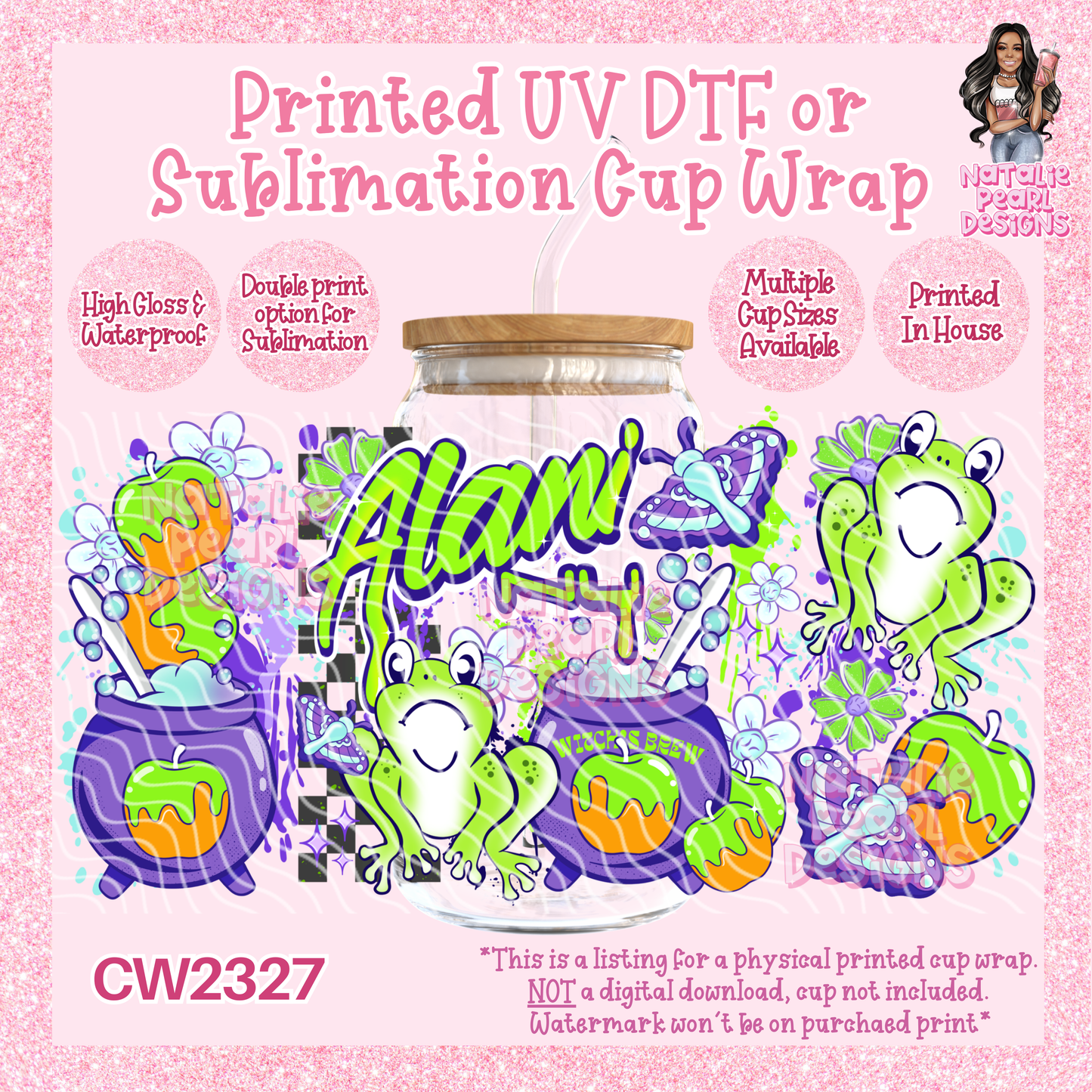 CW2327 UV DTF/SUB Cup Wraps