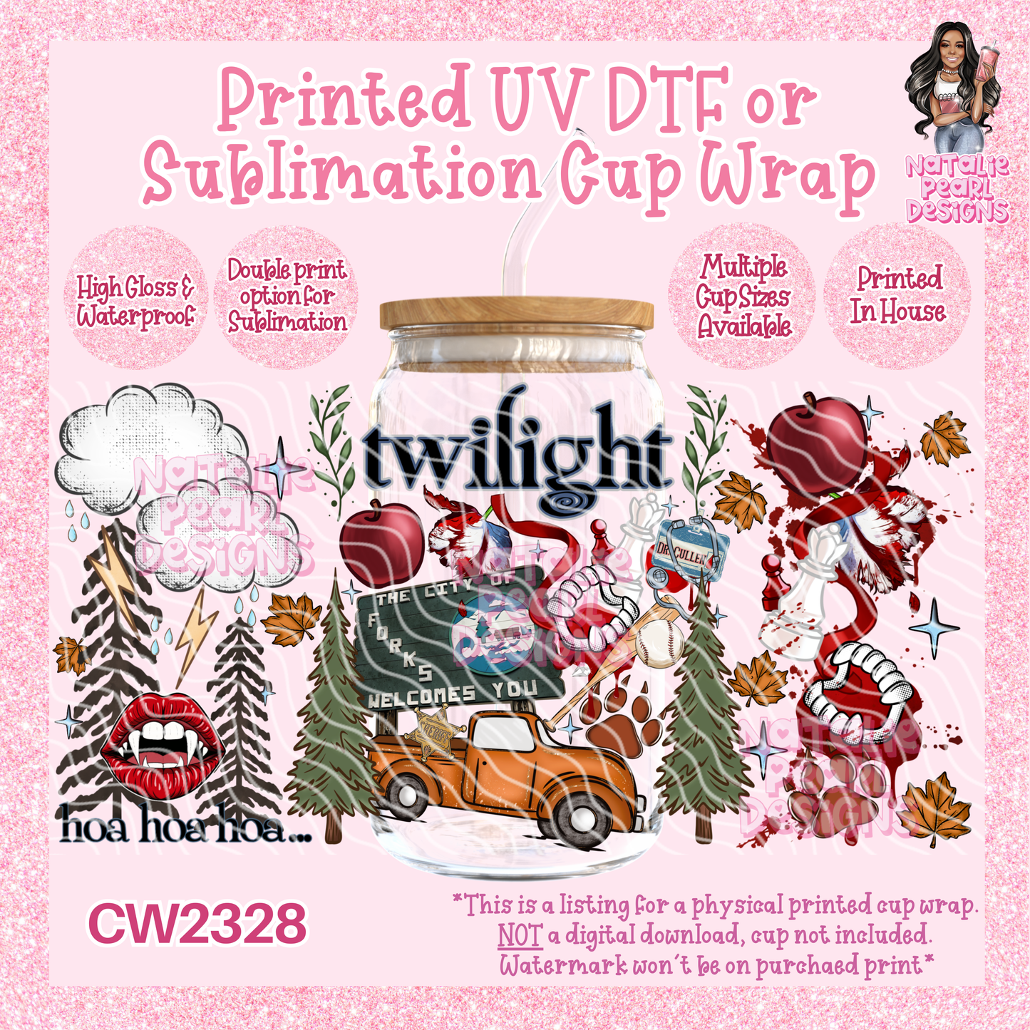 CW2328 UV DTF/SUB Cup Wraps