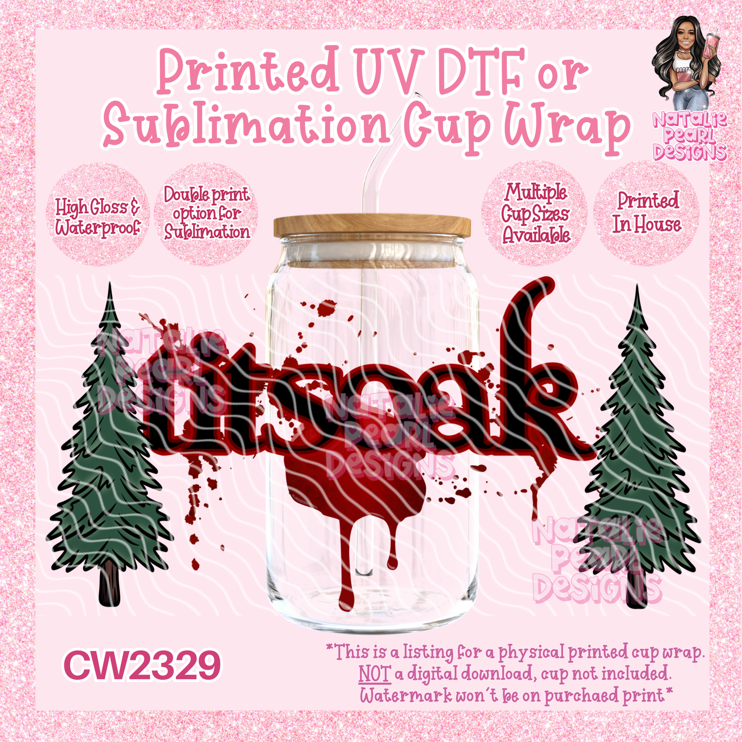 CW2329 UV DTF/SUB Cup Wraps