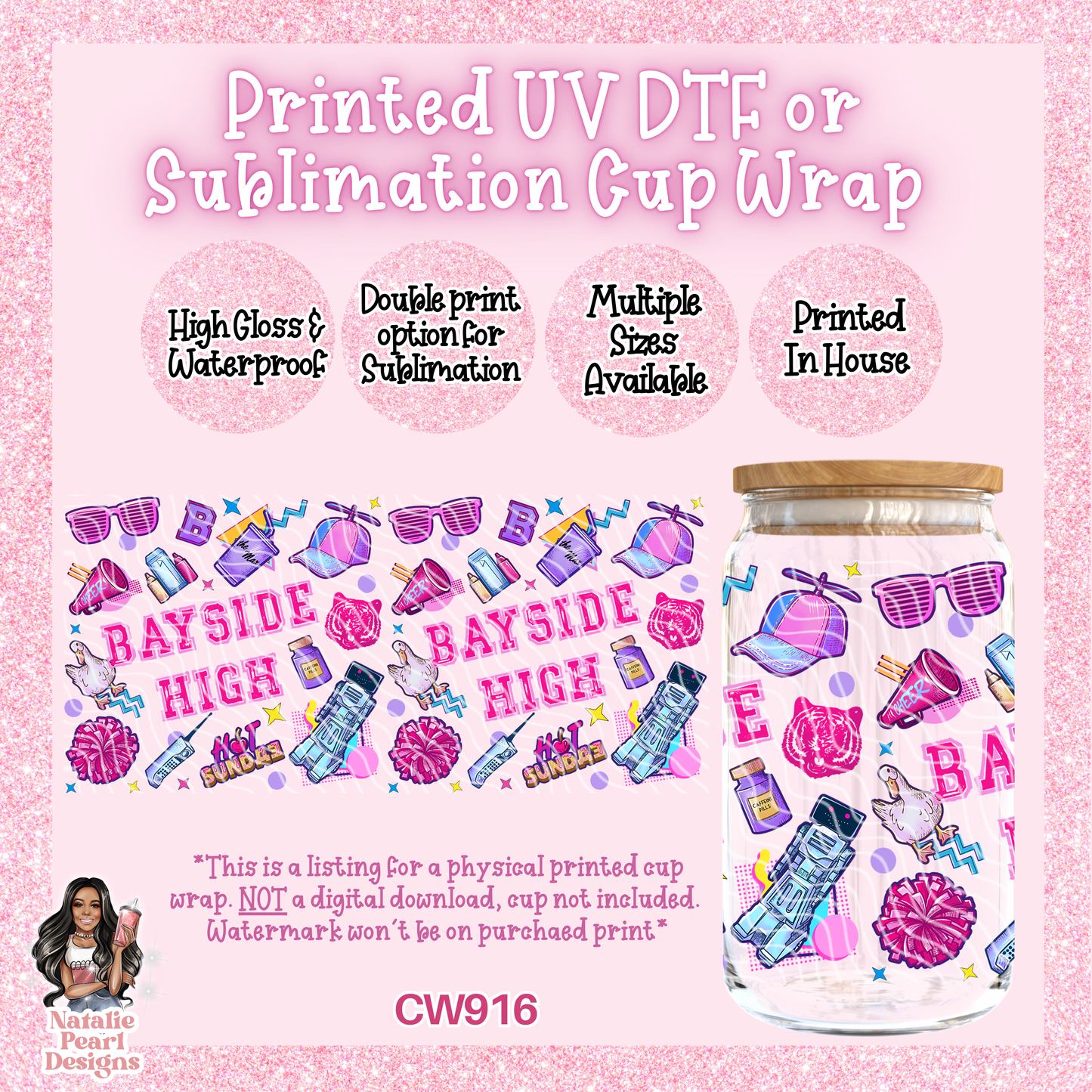 CW916 UV DTF/SUB Cup Wrap