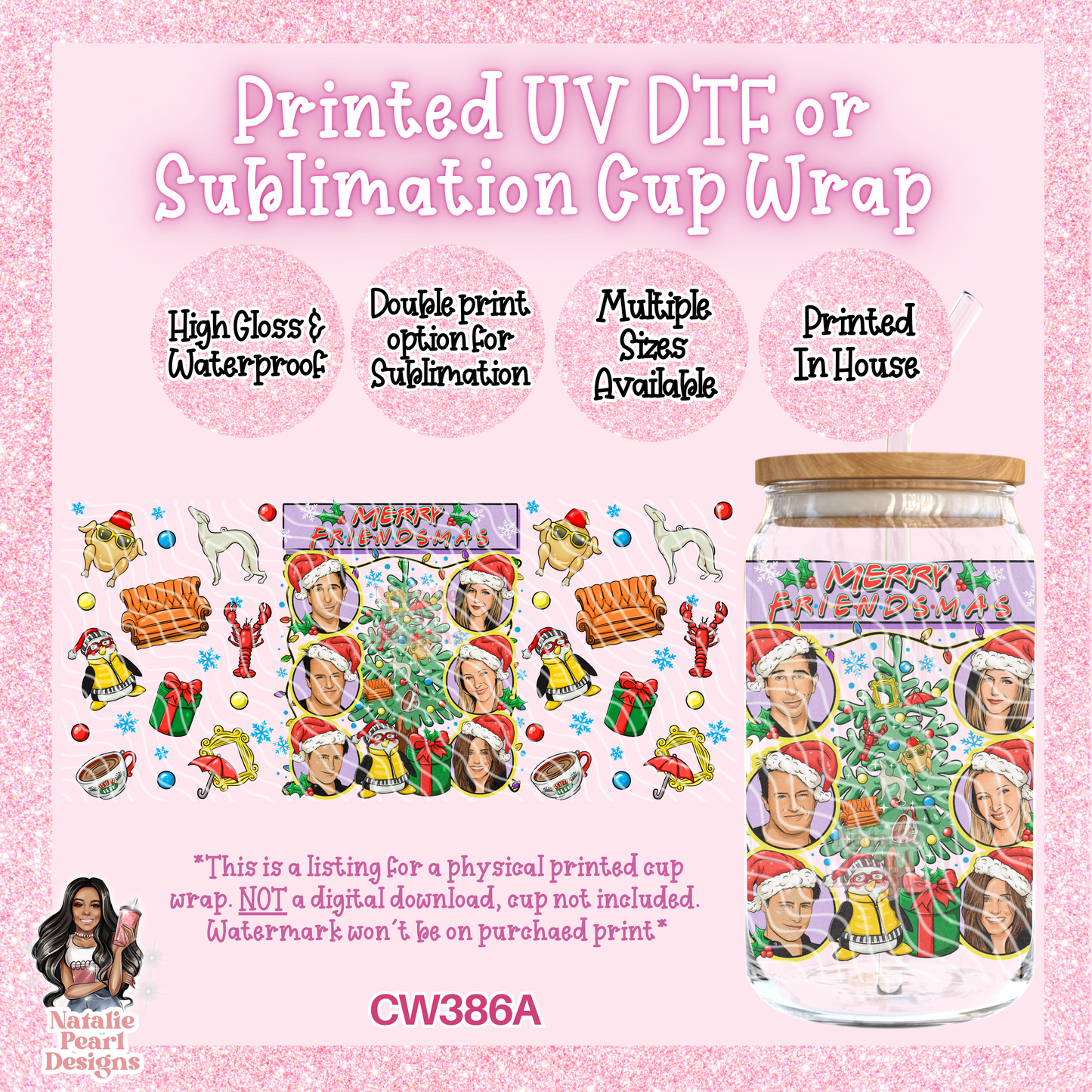 CW386A UV DTF/SUB Cup Wrap