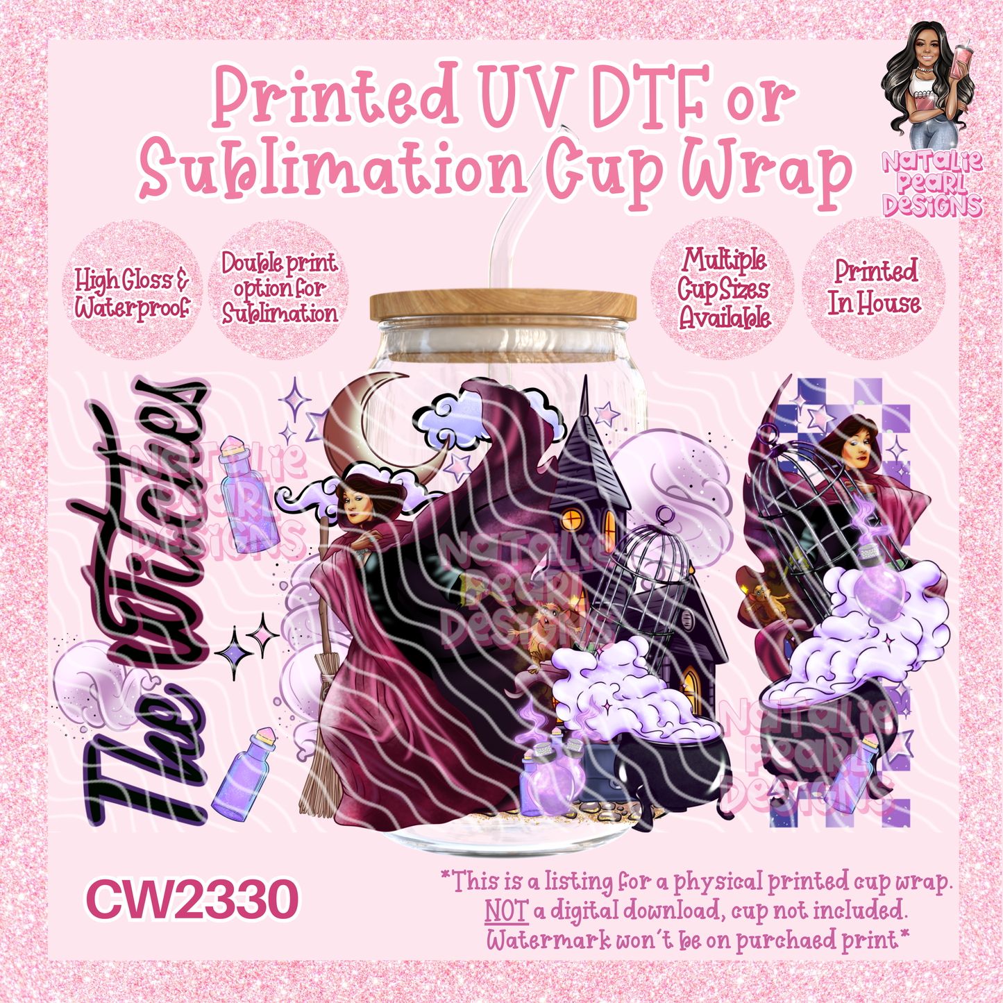 CW2330 UV DTF/SUB Cup Wraps