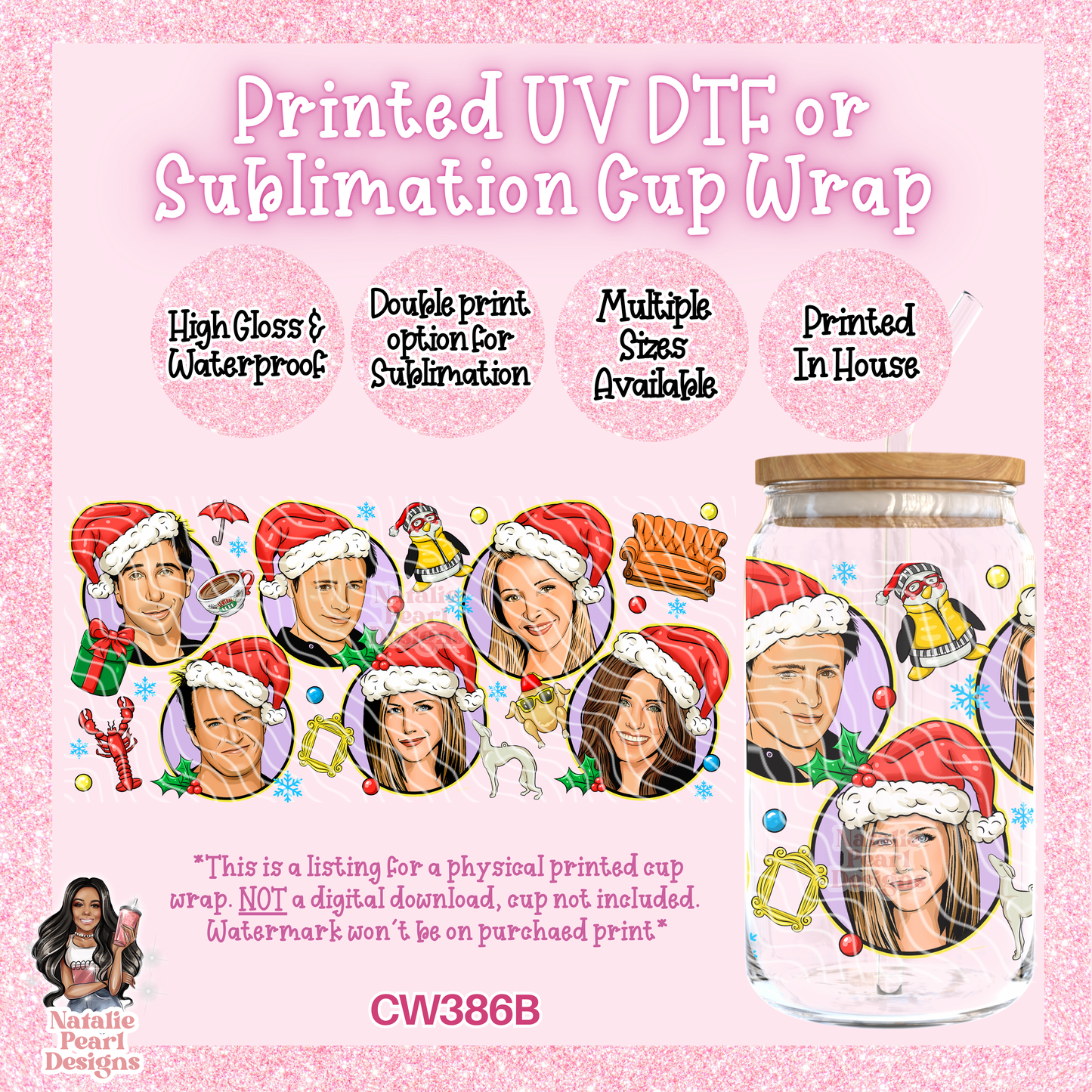 CW386B UV DTF/SUB Cup Wrap