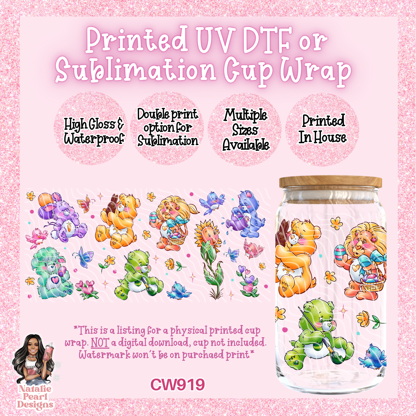 CW919 UV DTF/SUB Cup Wrap