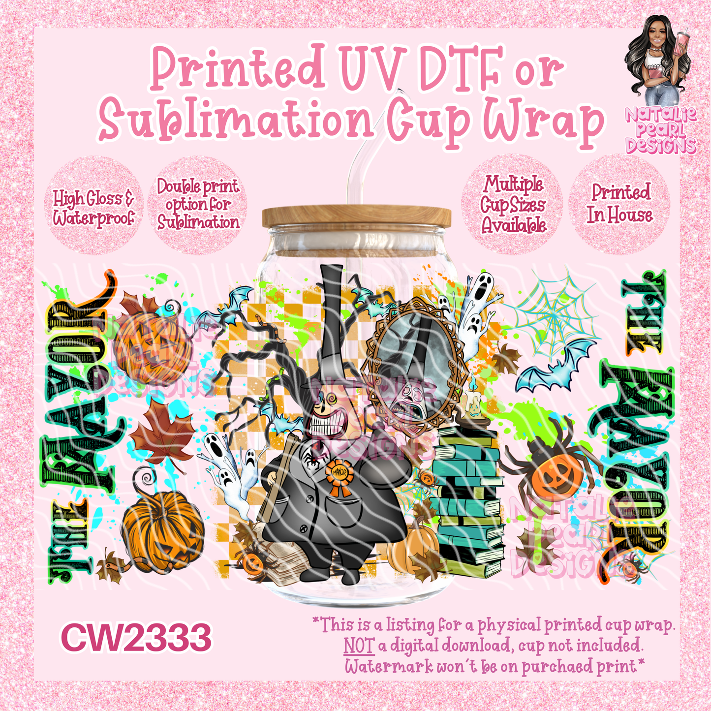 CW2333 UV DTF/SUB Cup Wraps