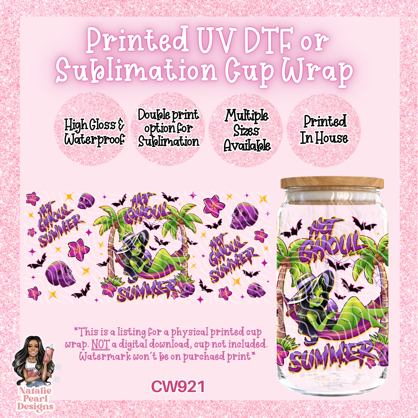 CW921 UV DTF/SUB Cup Wrap