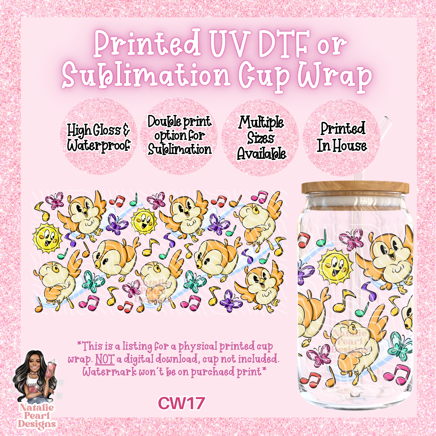 CW17 UV DTF/SUB Cup Wrap