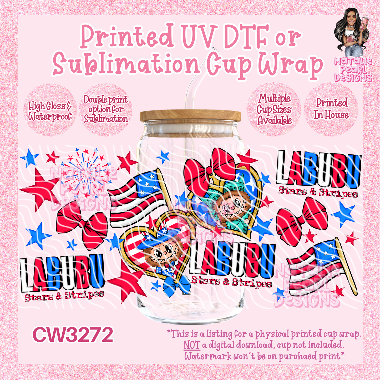 CW3272 UV DTF/SUB Cup Wraps