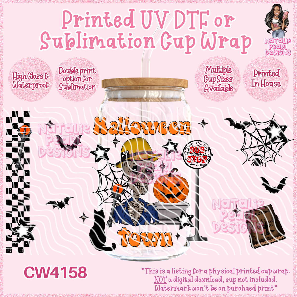 CW4158 UV DTF/SUB Cup Wraps