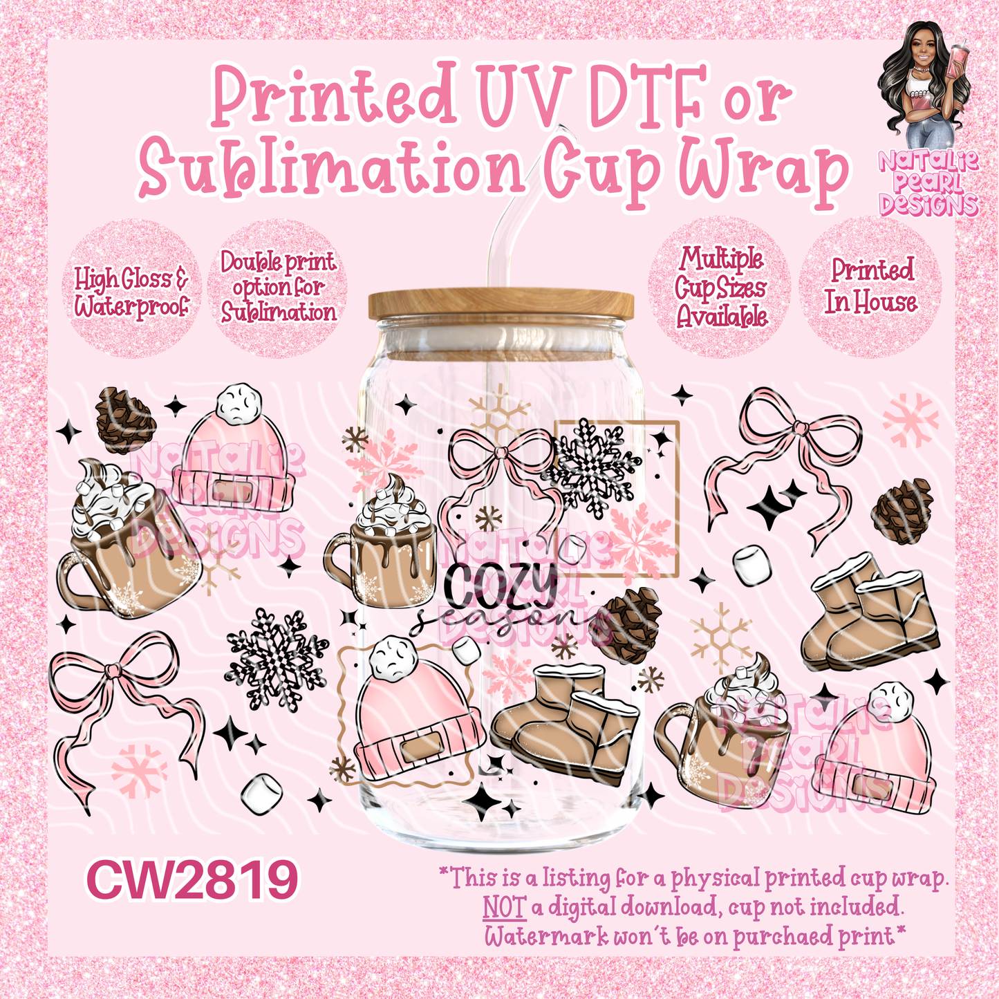 CW2819 UV DTF/SUB Cup Wraps