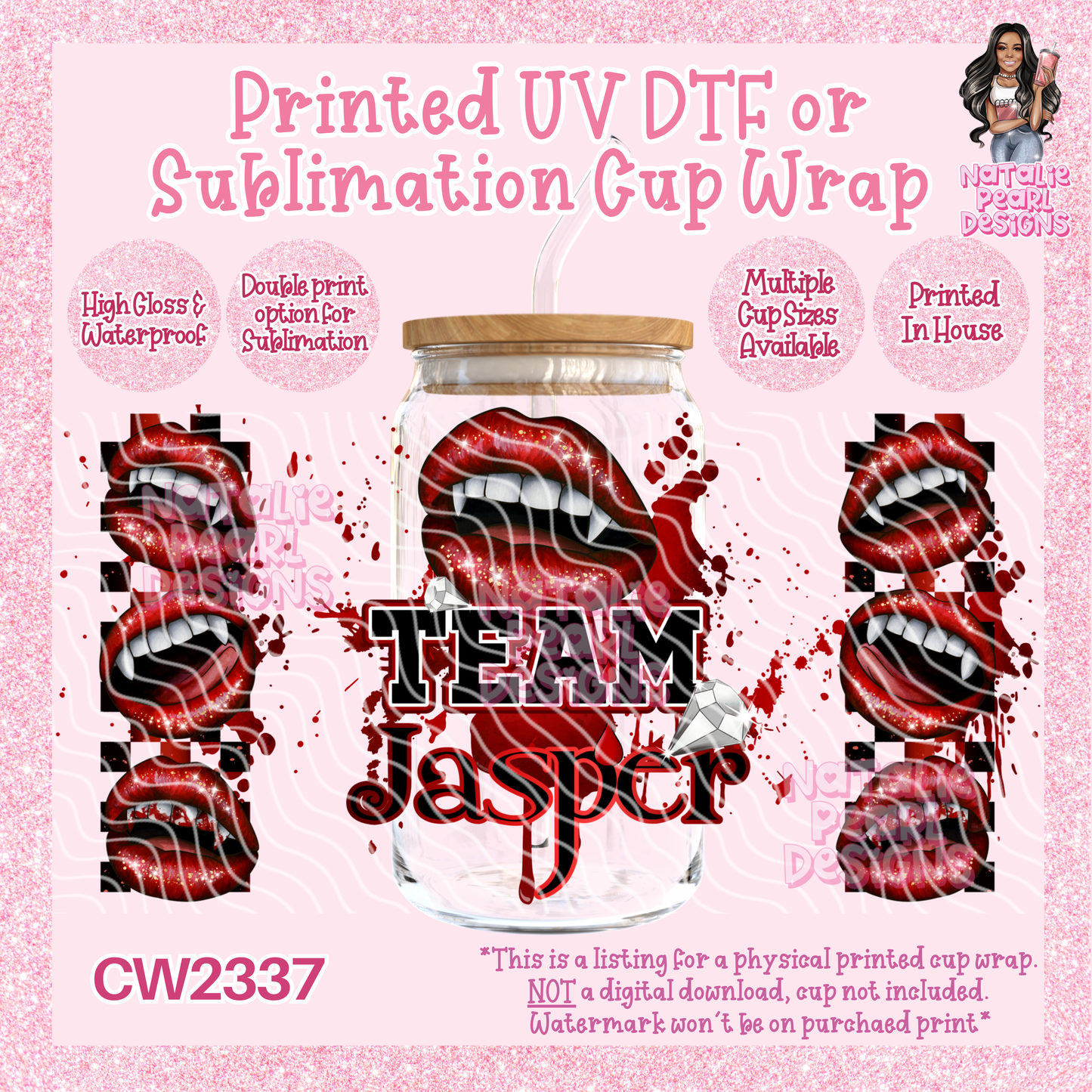 CW2337 UV DTF/SUB Cup Wraps