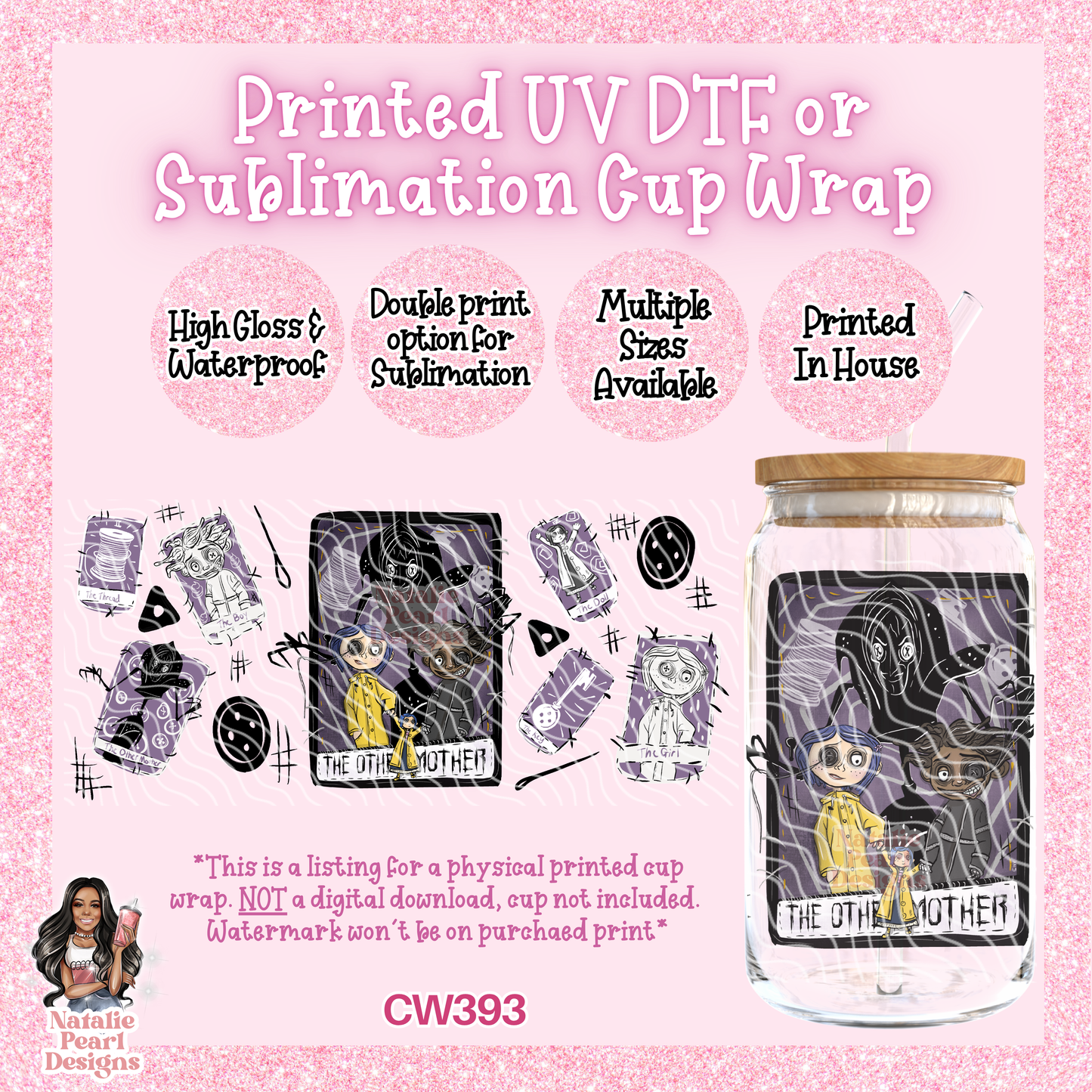 CW393 UV DTF/SUB Cup Wrap