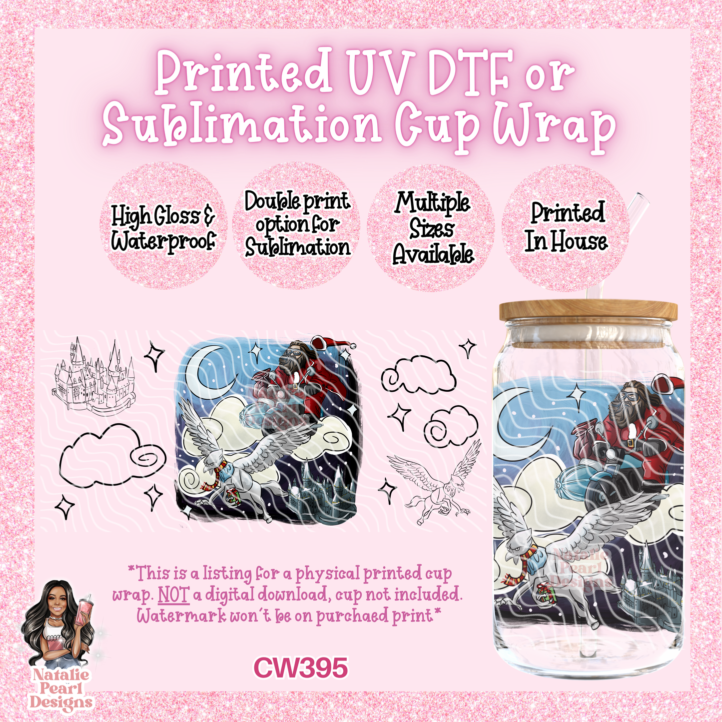 CW395 UV DTF/SUB Cup Wrap