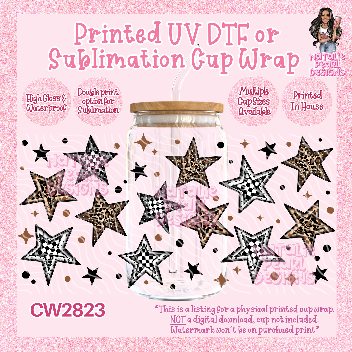 CW2823 UV DTF/SUB Cup Wraps