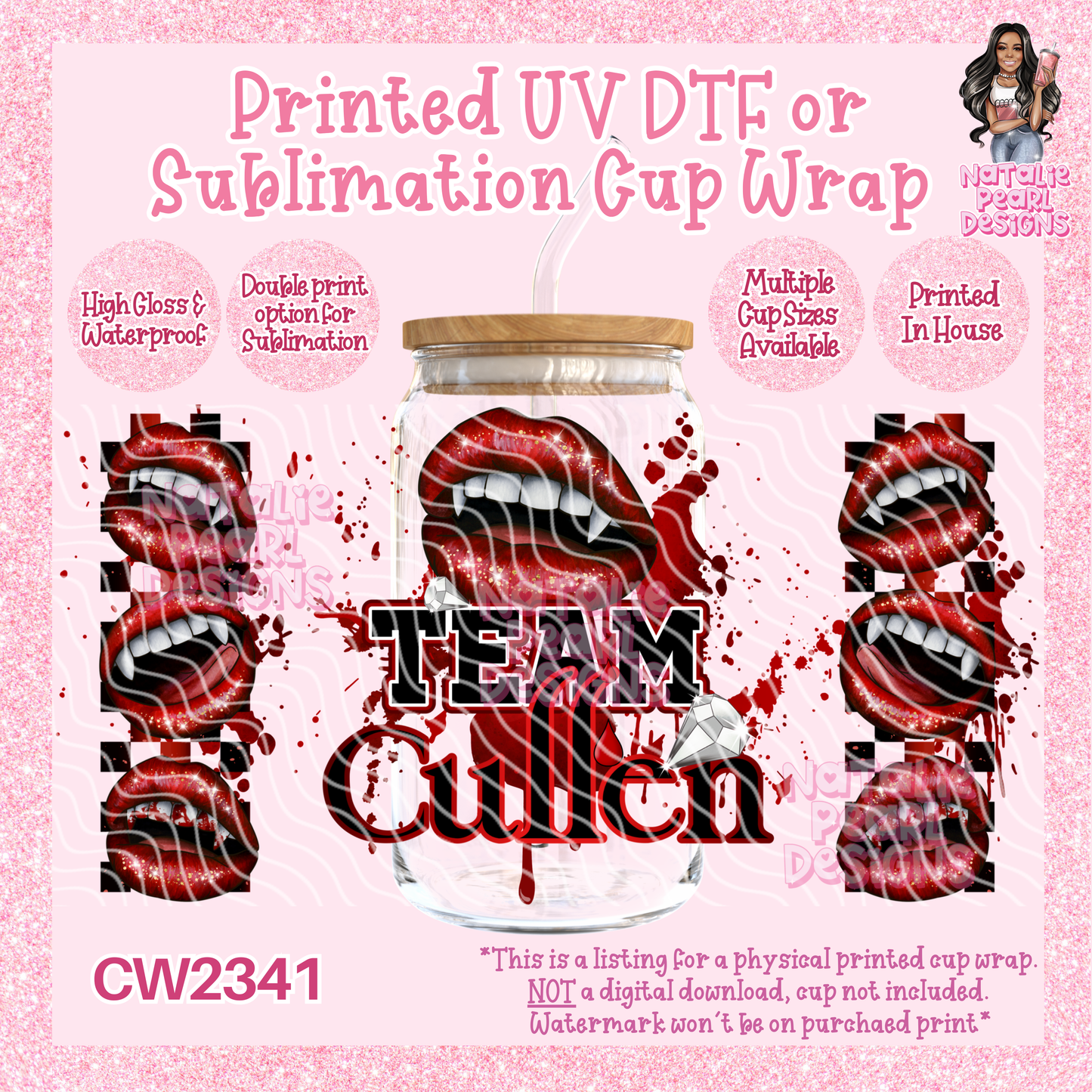 CW2341 UV DTF/SUB Cup Wraps