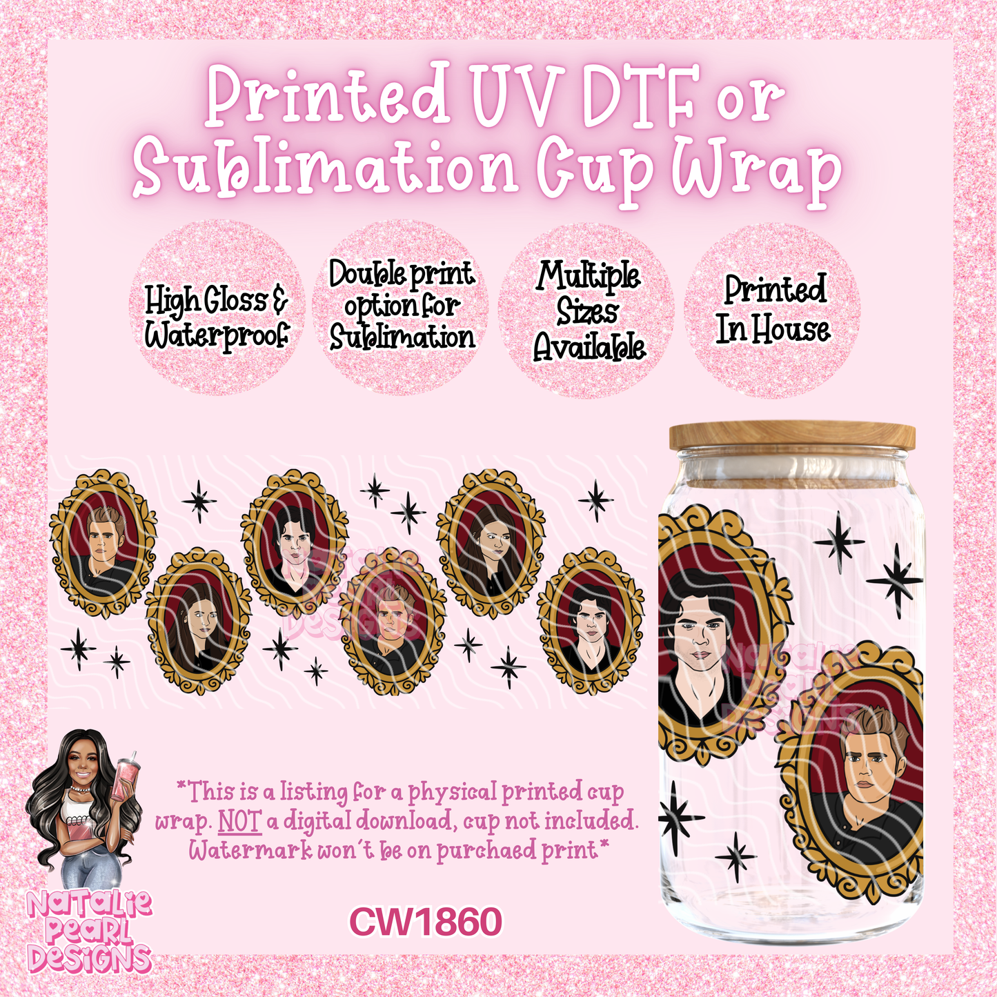 CW1860 UV DTF/SUB Cup Wraps