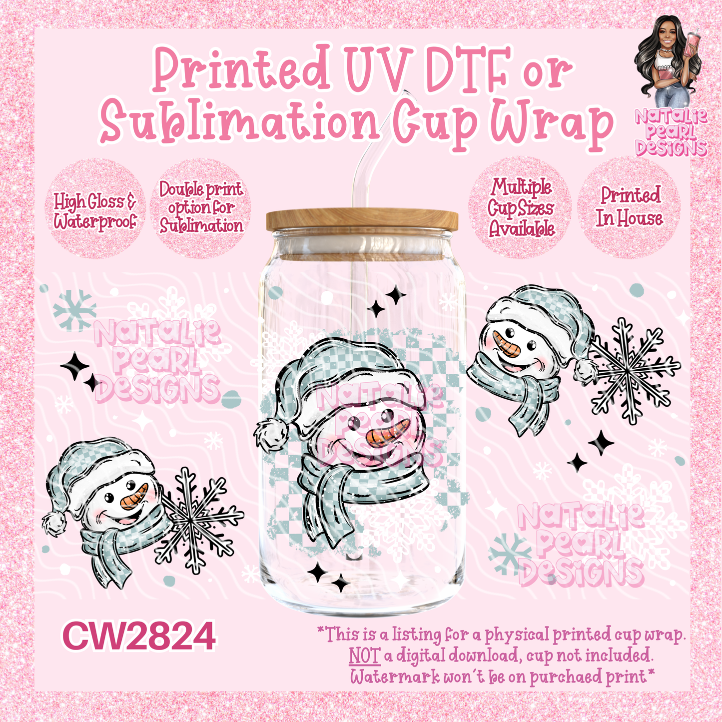 CW2824 UV DTF/SUB Cup Wraps