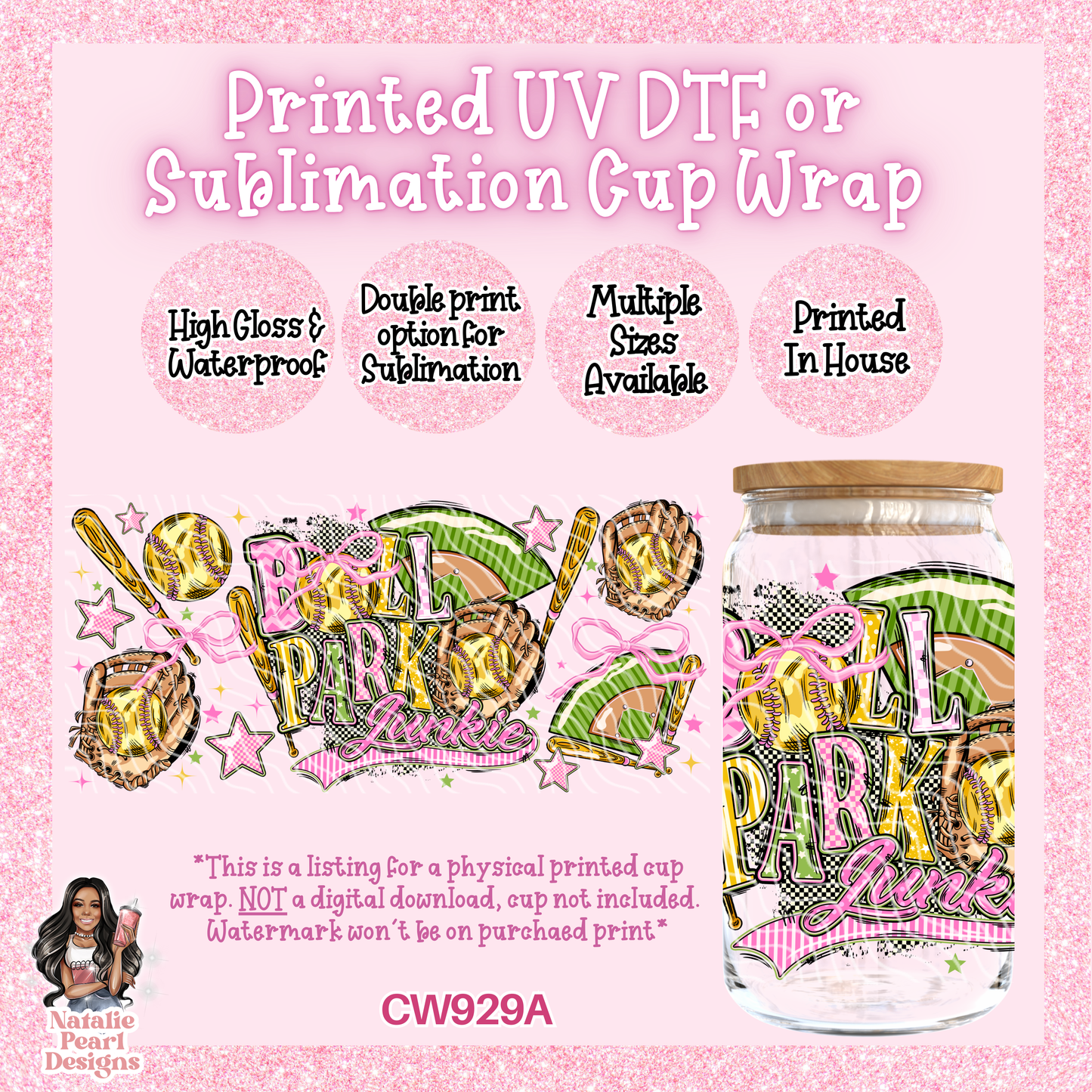 CW929A UV DTF/SUB Cup Wrap