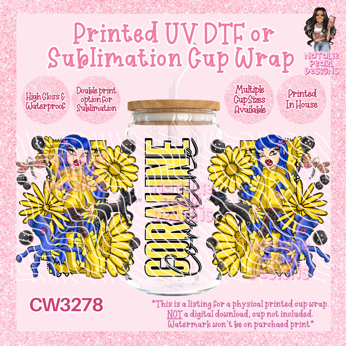 CW3278 UV DTF/SUB Cup Wraps