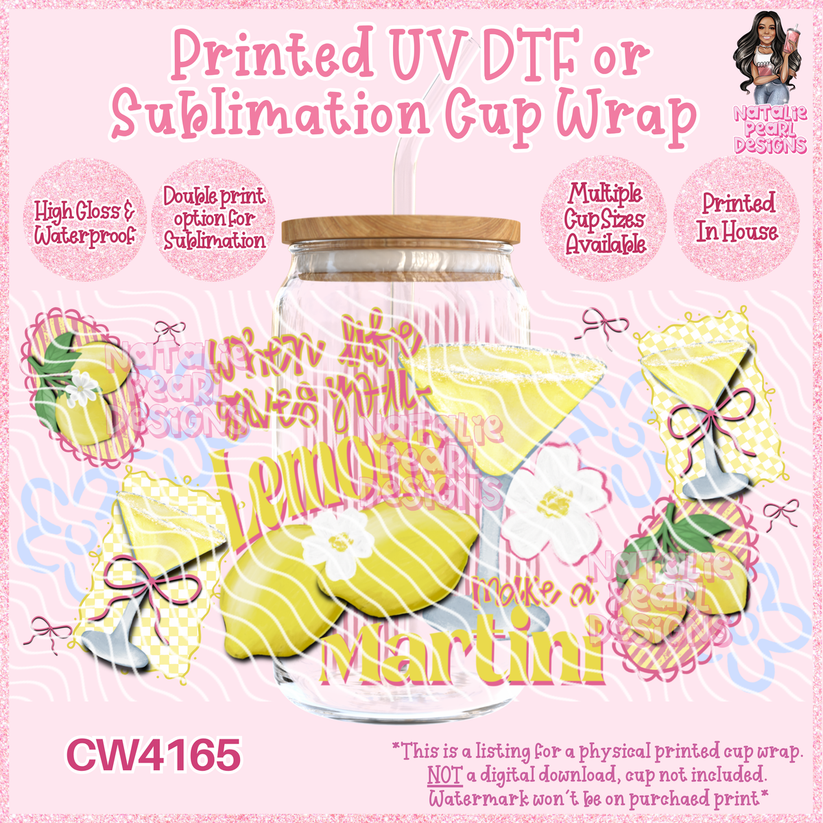CW4165 UV DTF/SUB Cup Wraps