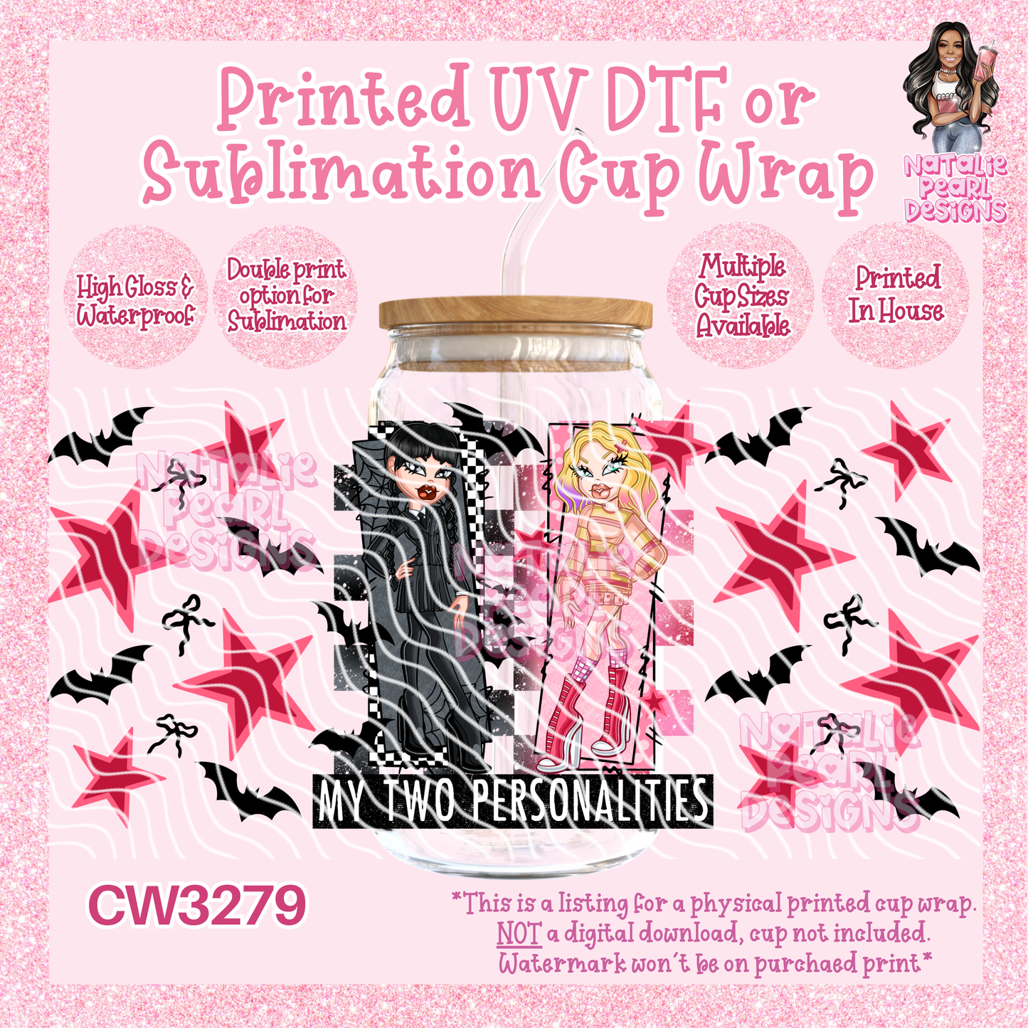 CW3279 UV DTF/SUB Cup Wraps