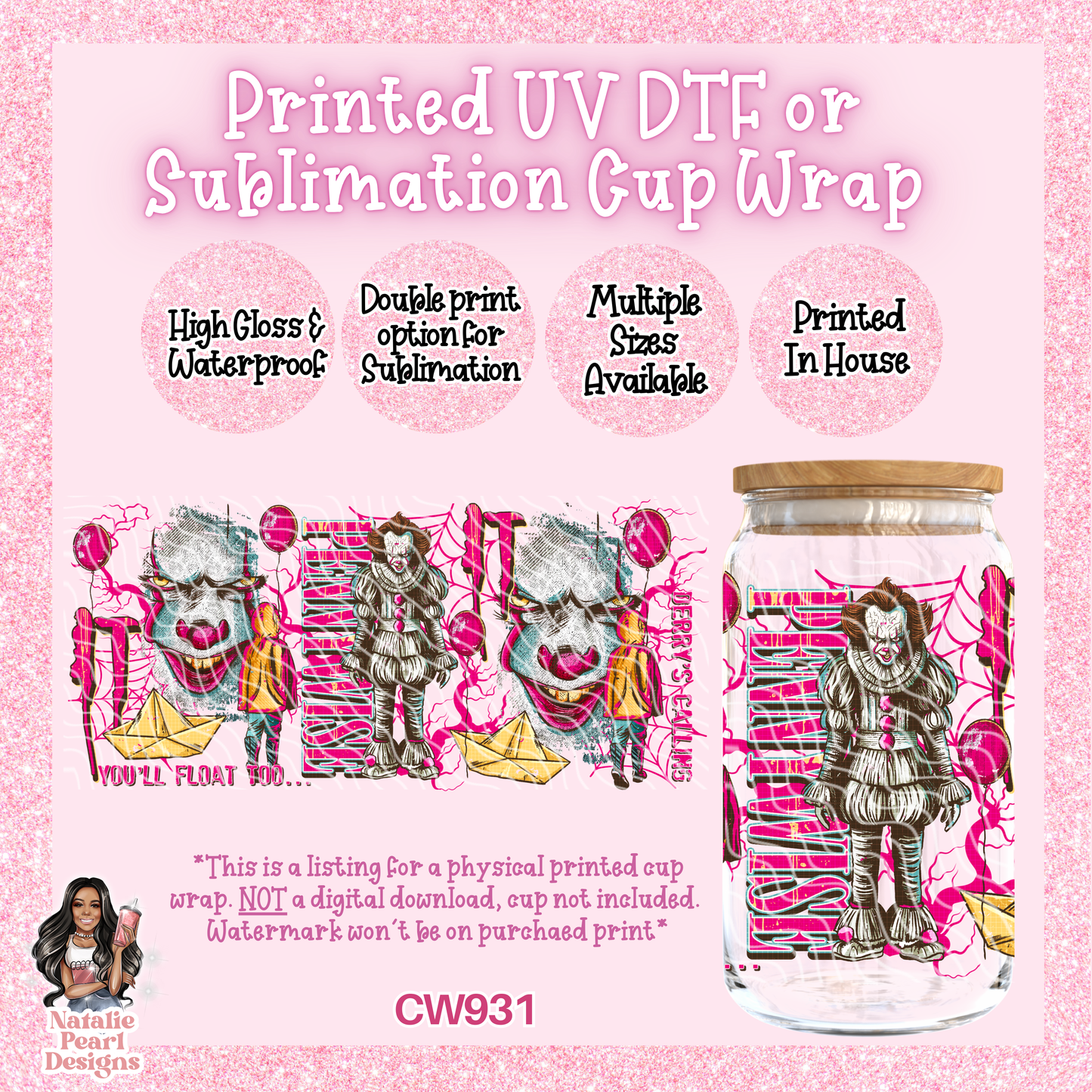 CW931 UV DTF/SUB Cup Wrap