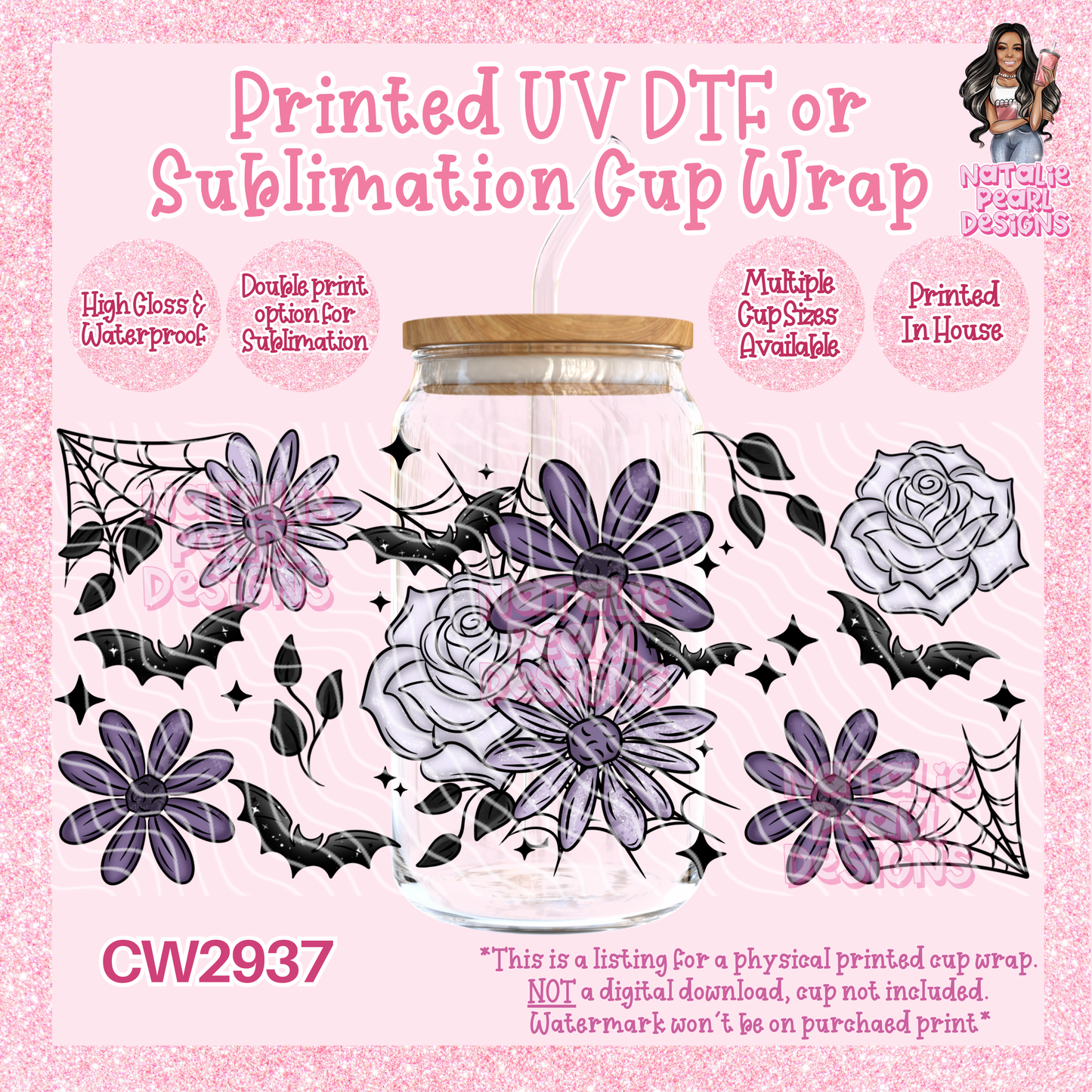 CW2937 UV DTF/SUB Cup Wraps