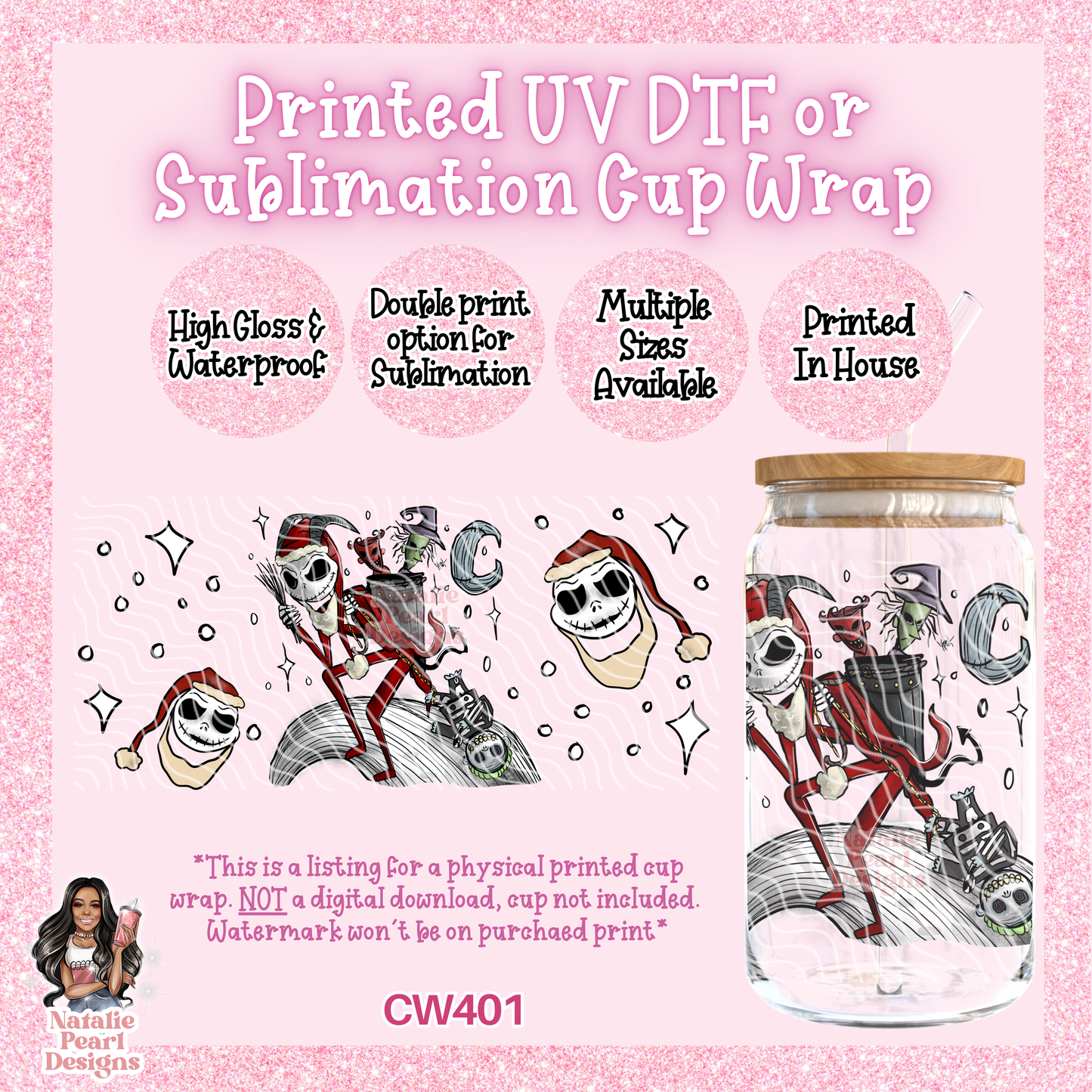 CW401 UV DTF/SUB Cup Wrap