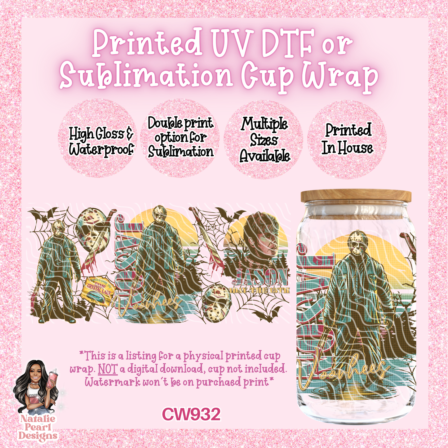 CW932 UV DTF/SUB Cup Wrap