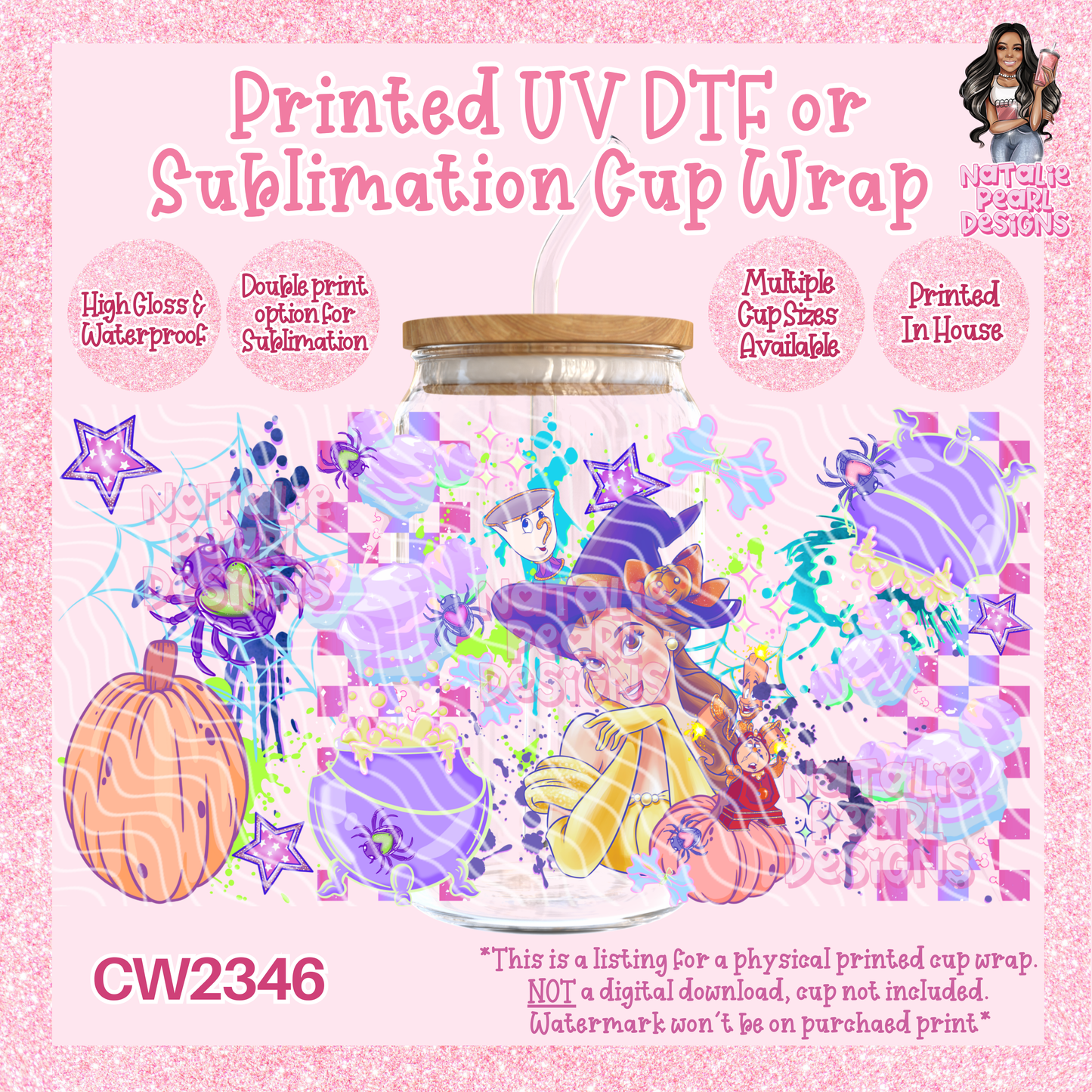 CW2346 UV DTF/SUB Cup Wraps