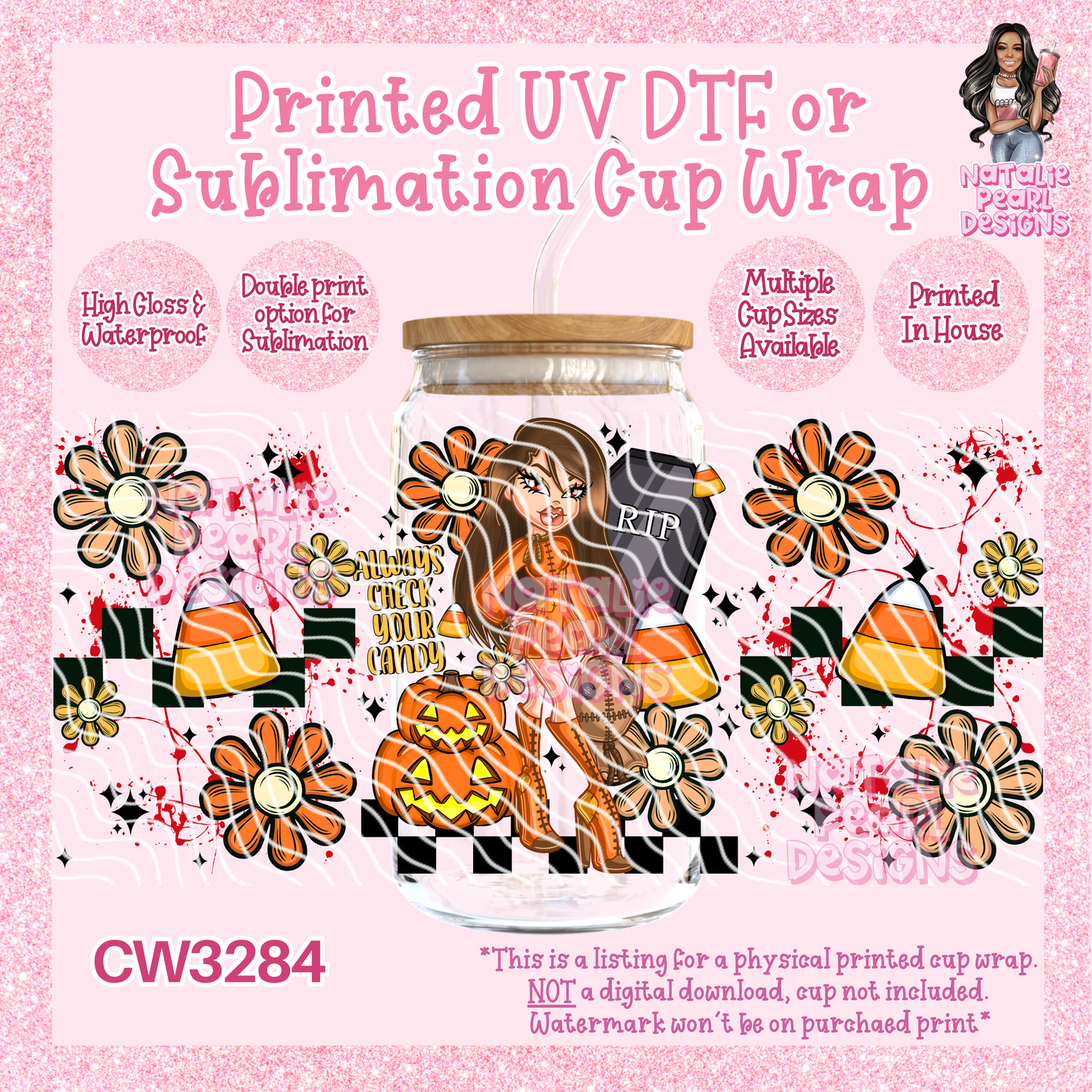 CW3284 UV DTF/SUB Cup Wraps