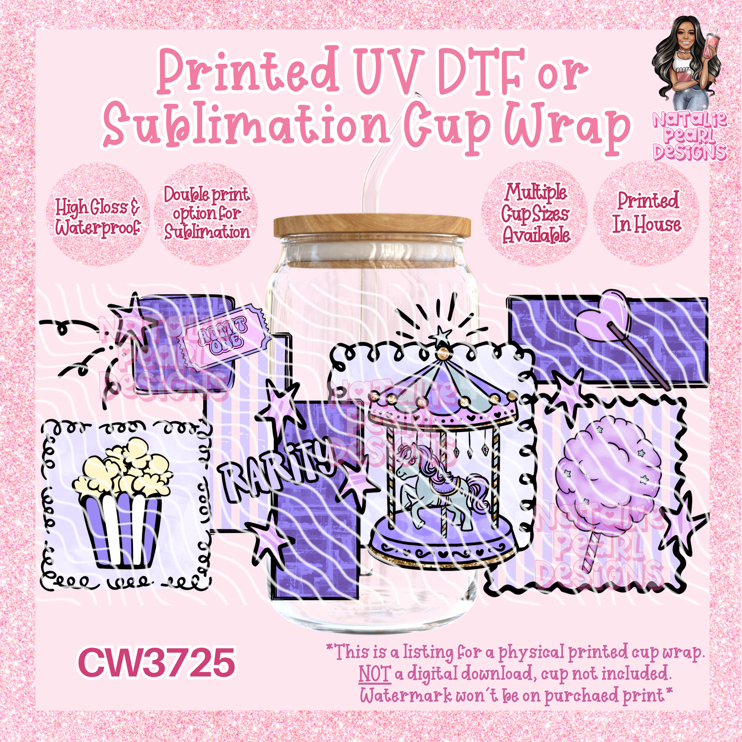 CW3725 UV DTF/SUB Cup Wraps