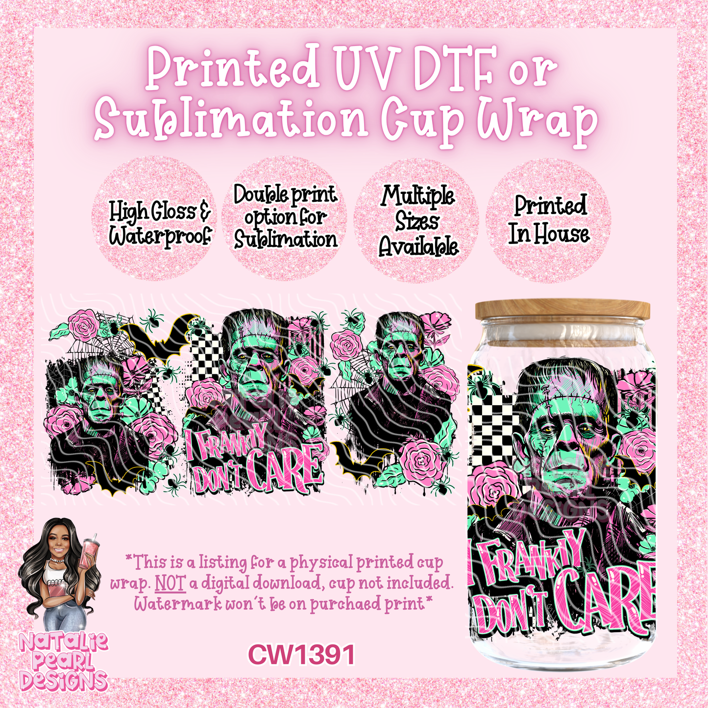 CW1391 UV DTF/SUB Cup Wrap