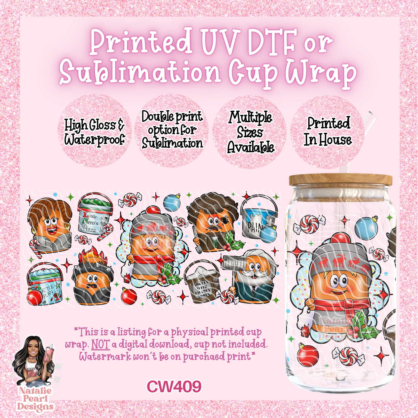 CW409 UV DTF/SUB Cup Wrap