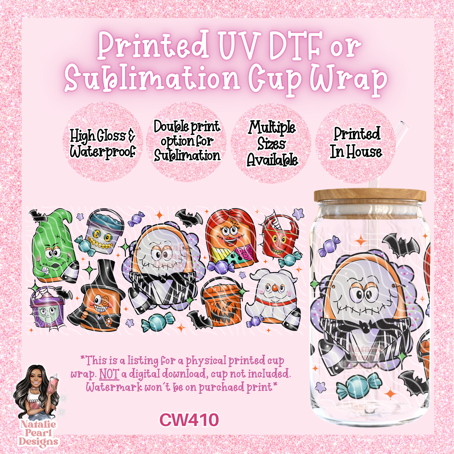 CW410 UV DTF/SUB Cup Wrap