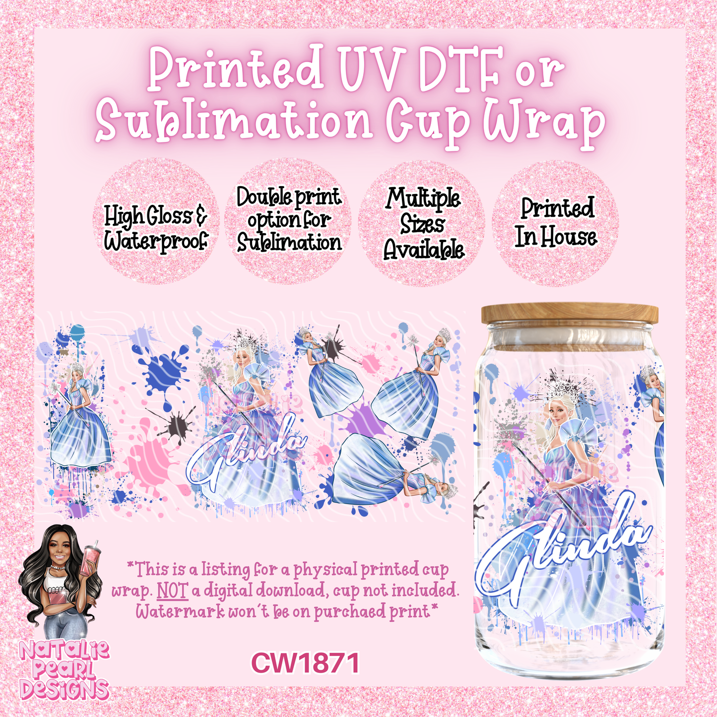 CW1871 UV DTF/SUB Cup Wraps