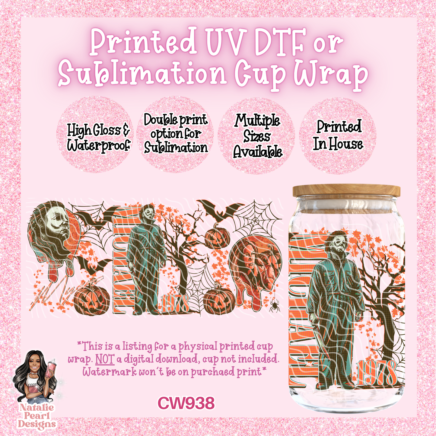 CW938 UV DTF/SUB Cup Wrap