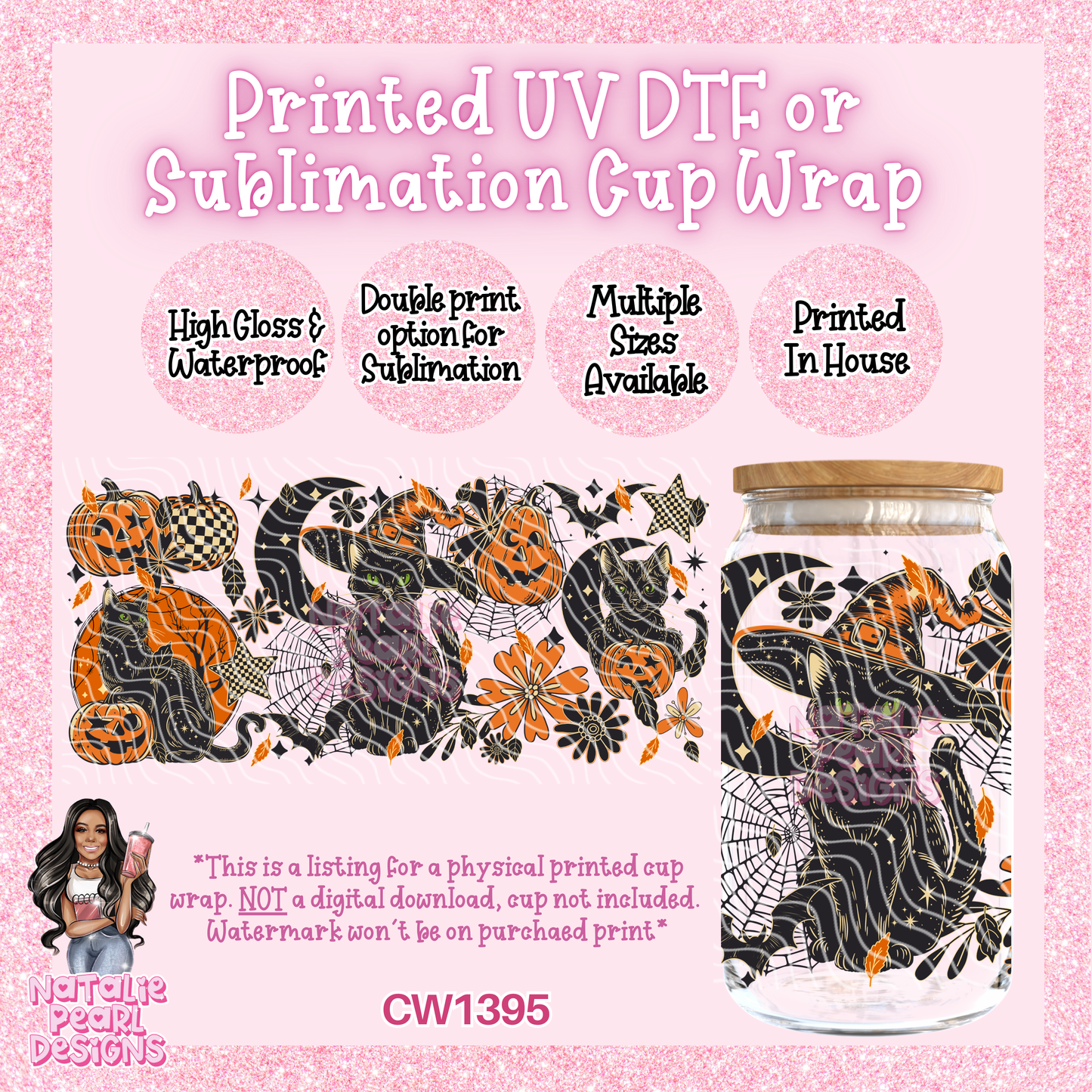 CW1395 UV DTF/SUB Cup Wrap