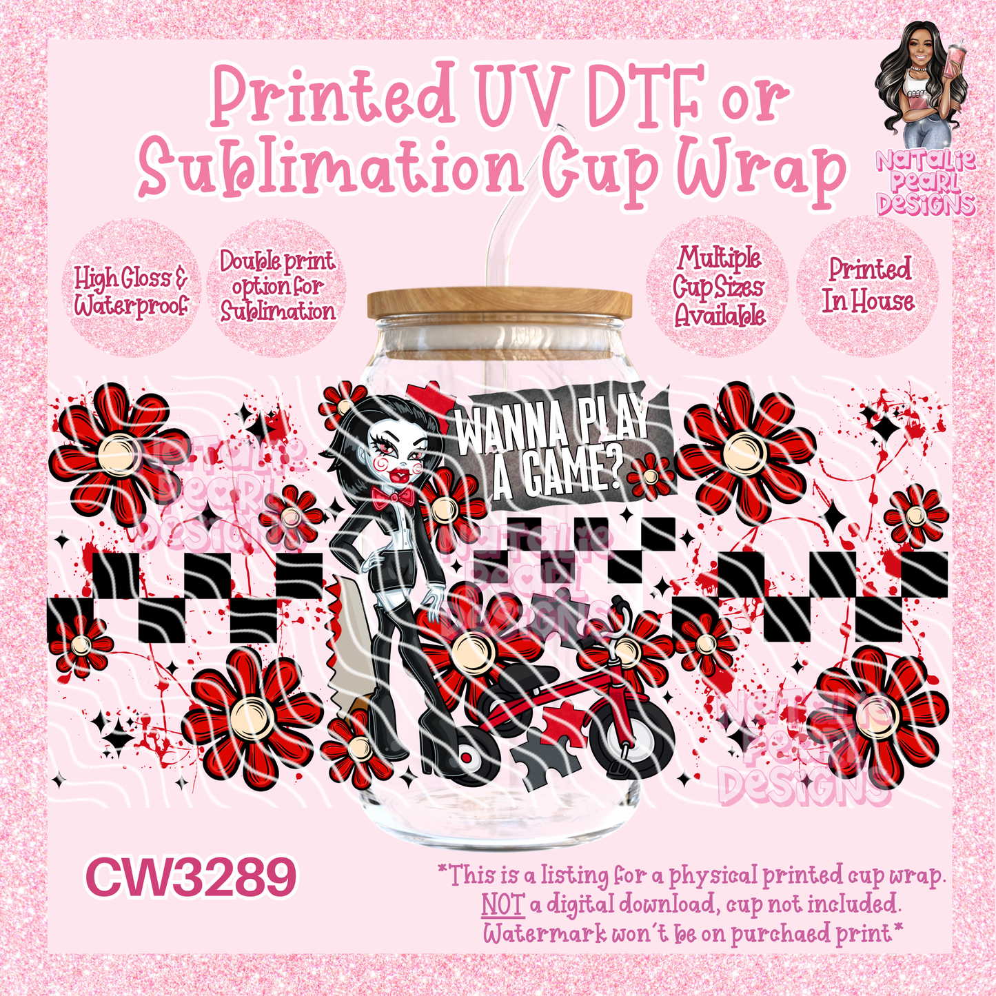 CW3289 UV DTF/SUB Cup Wraps