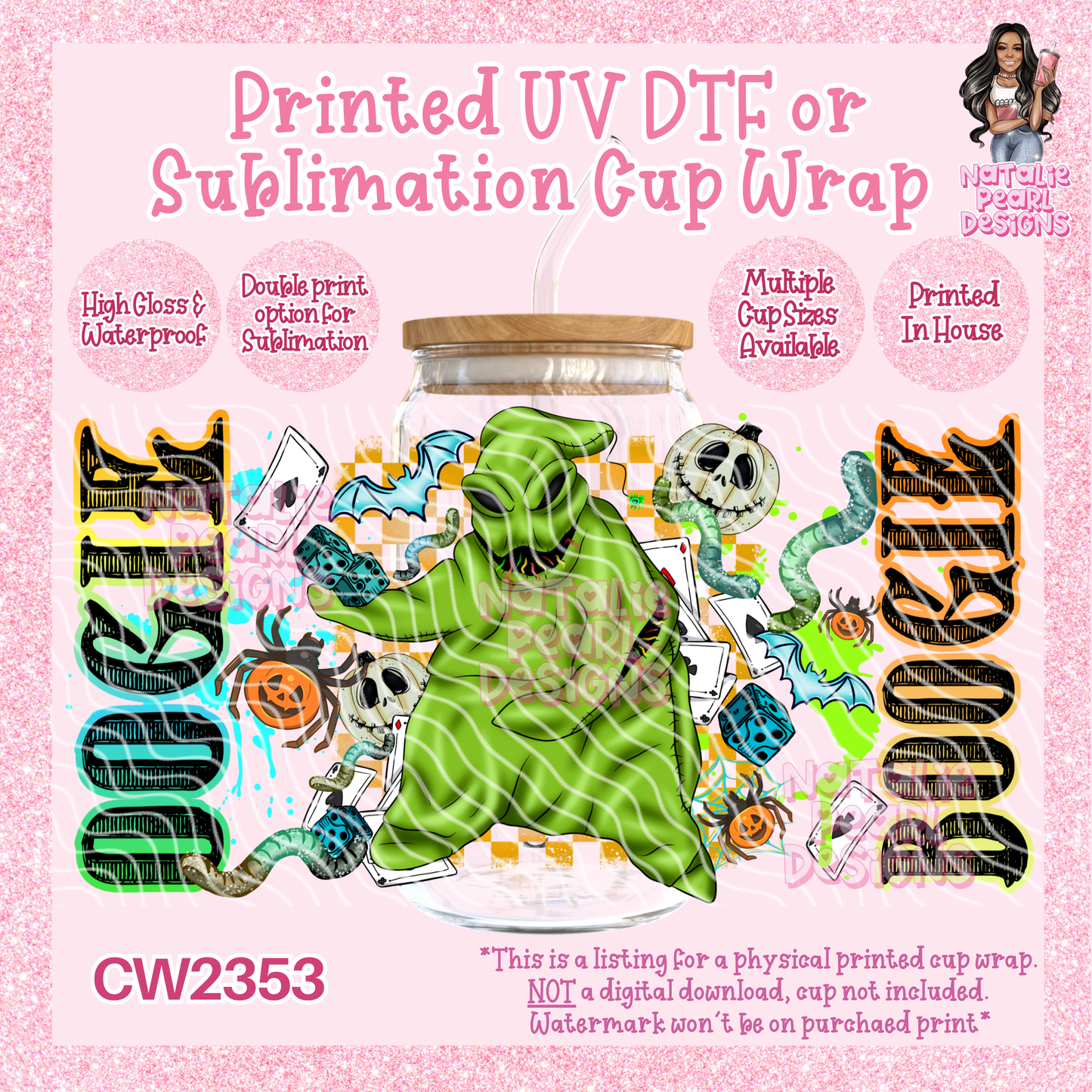 CW2353 UV DTF/SUB Cup Wraps