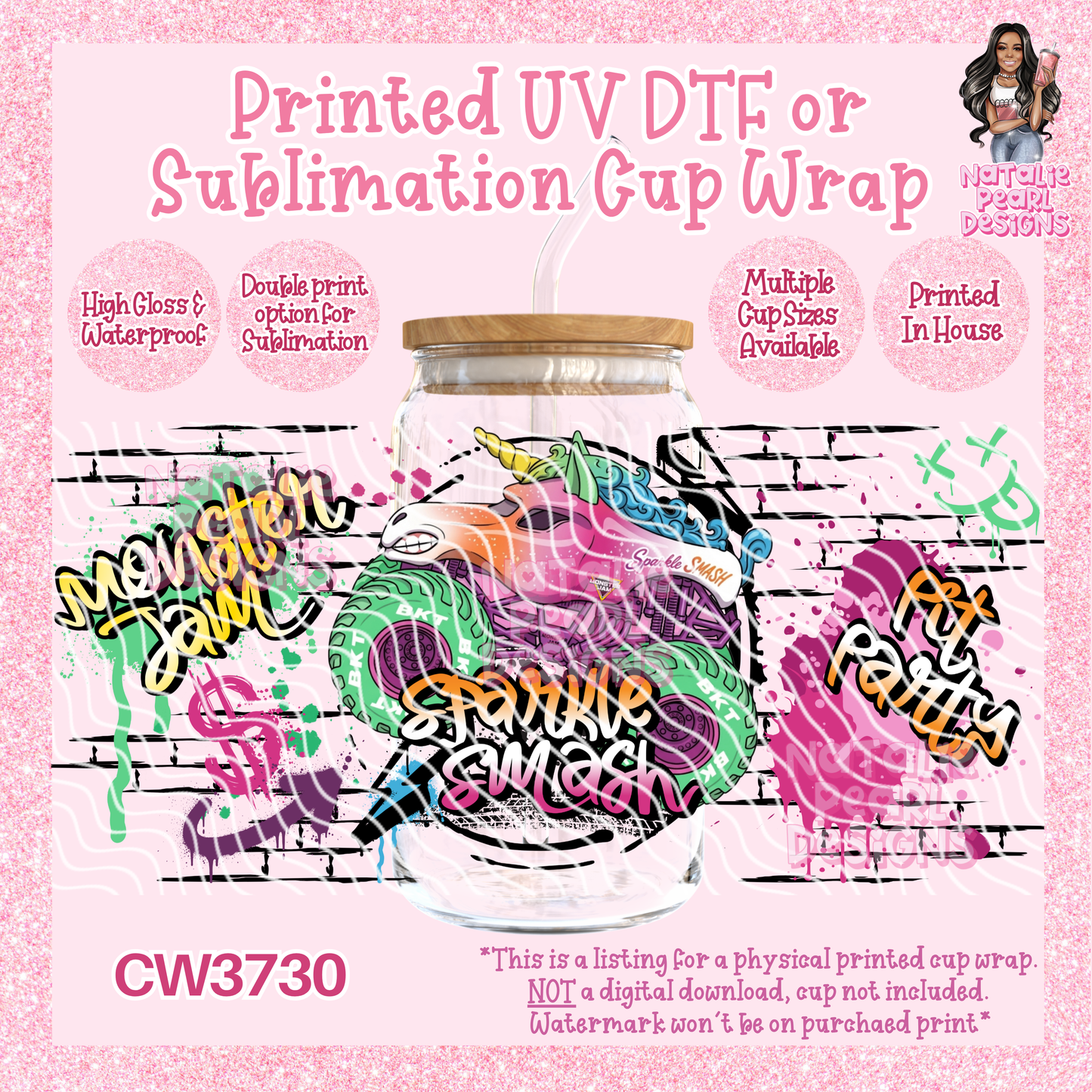 CW3730 UV DTF/SUB Cup Wraps