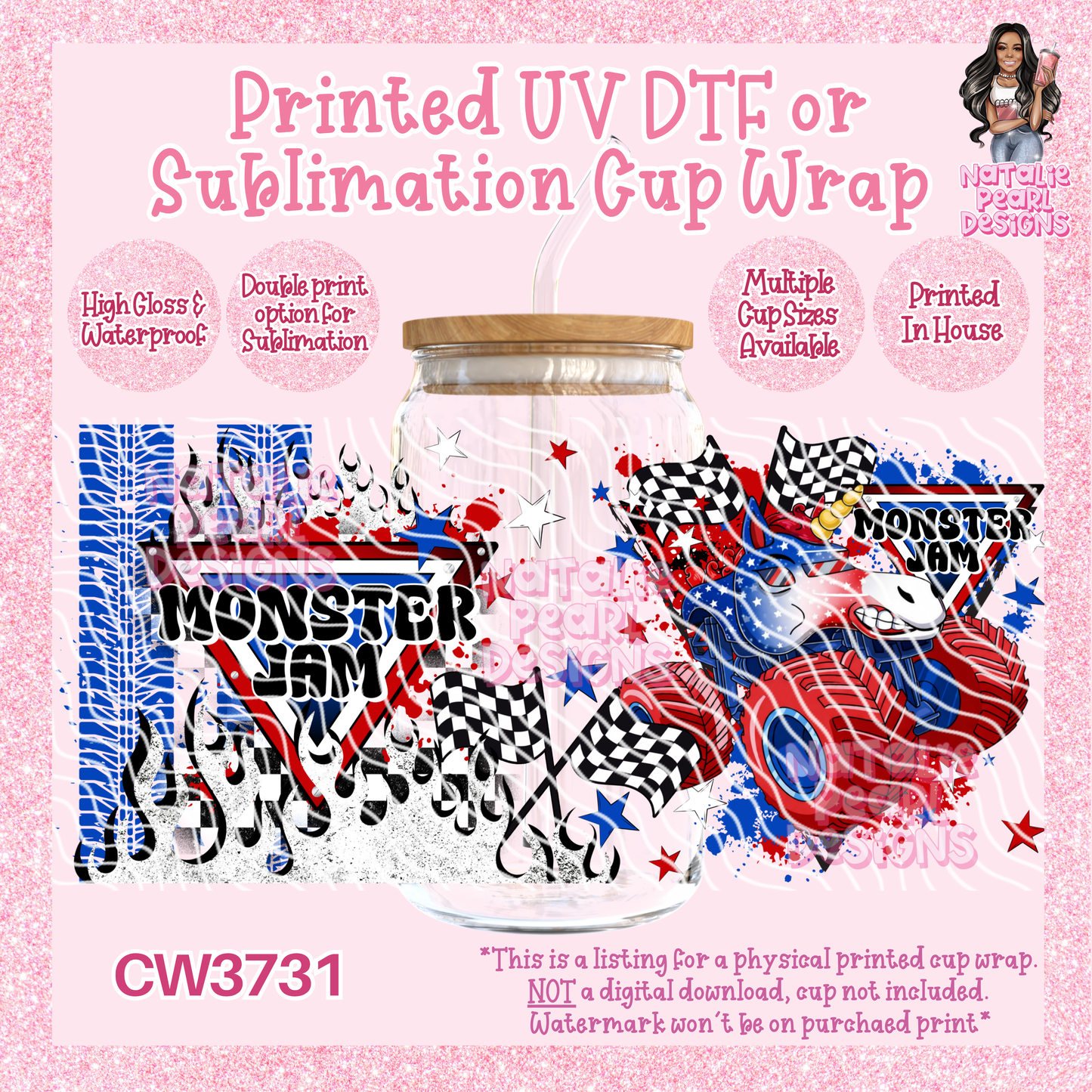 CW3731 UV DTF/SUB Cup Wraps