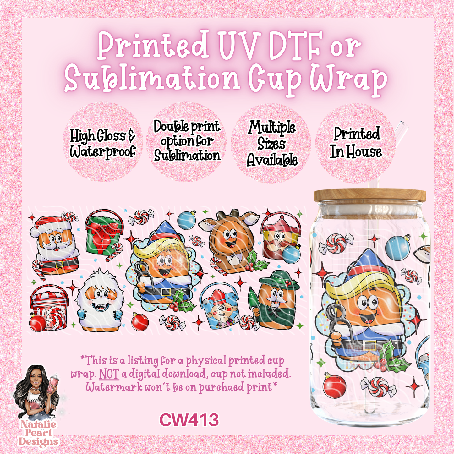 CW413 UV DTF/SUB Cup Wrap