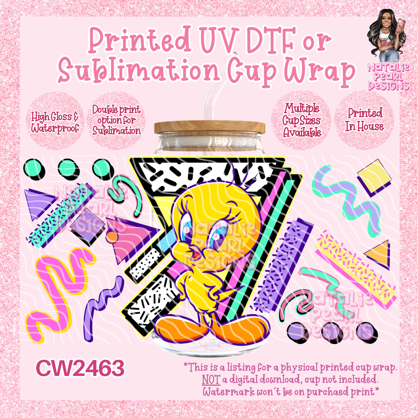 CW2463 UV DTF/SUB Cup Wraps