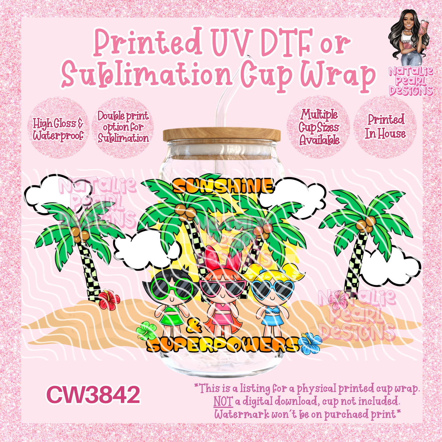 CW3842 UV DTF/SUB Cup Wraps