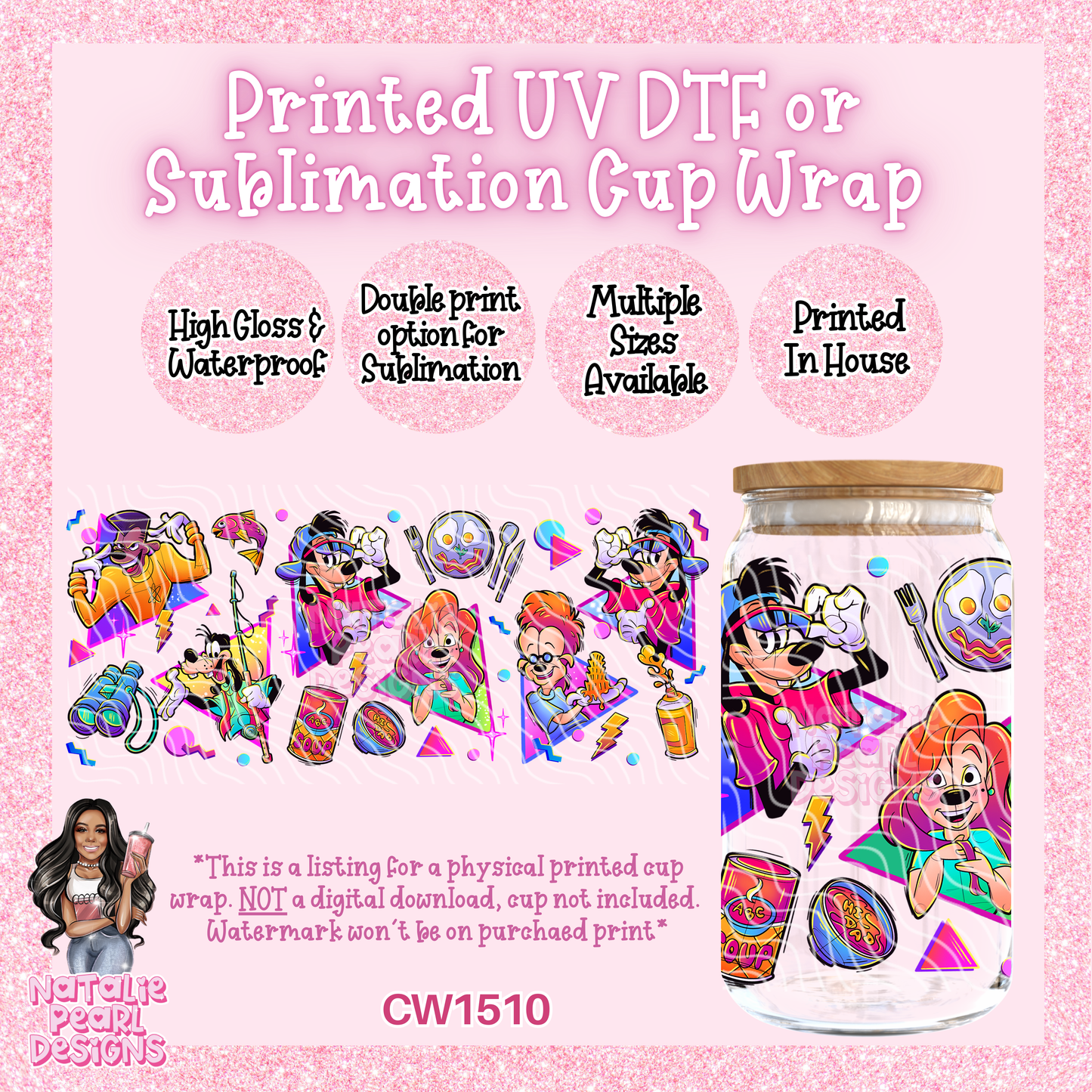CW1510 UV DTF/SUB Cup Wrap