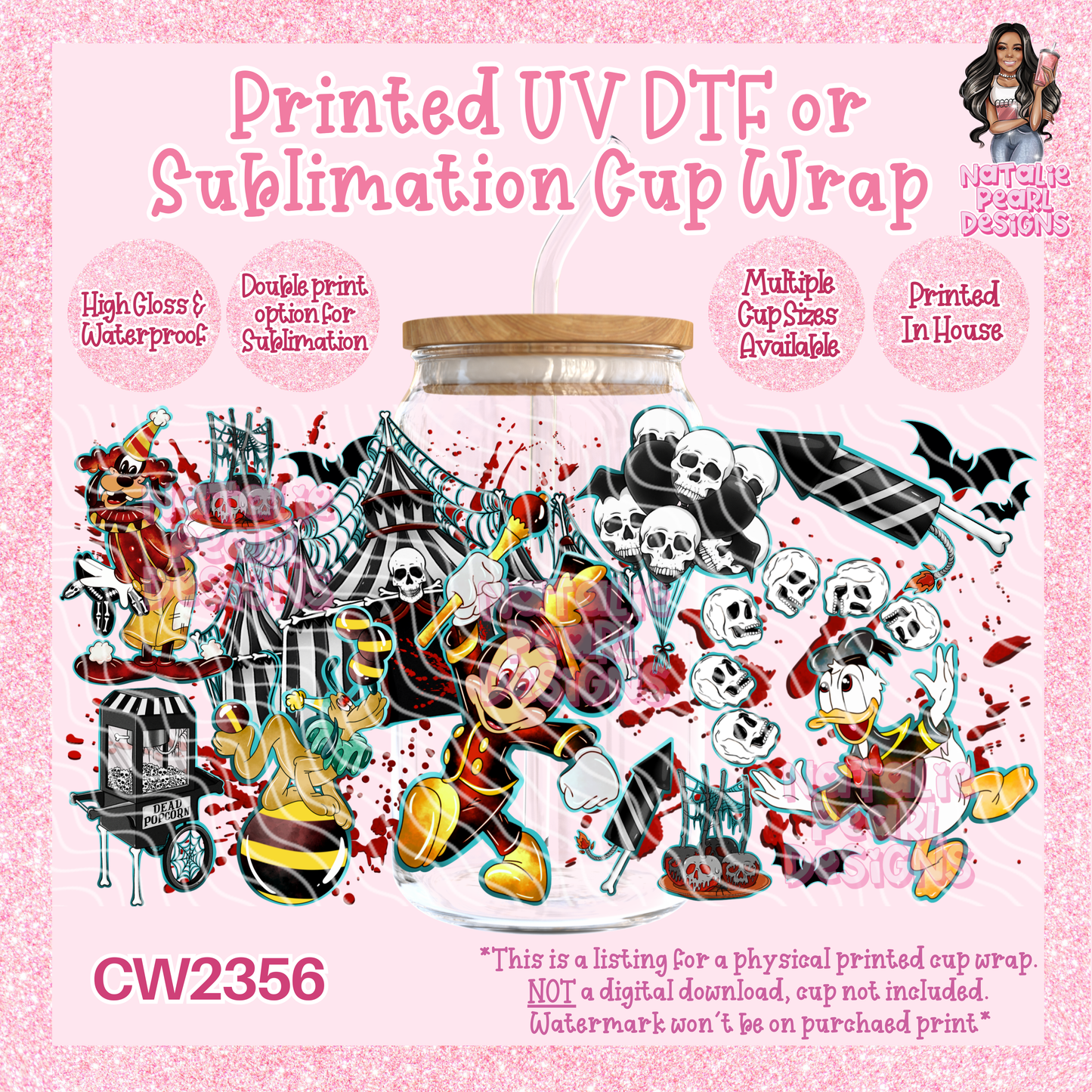 CW2356 UV DTF/SUB Cup Wraps