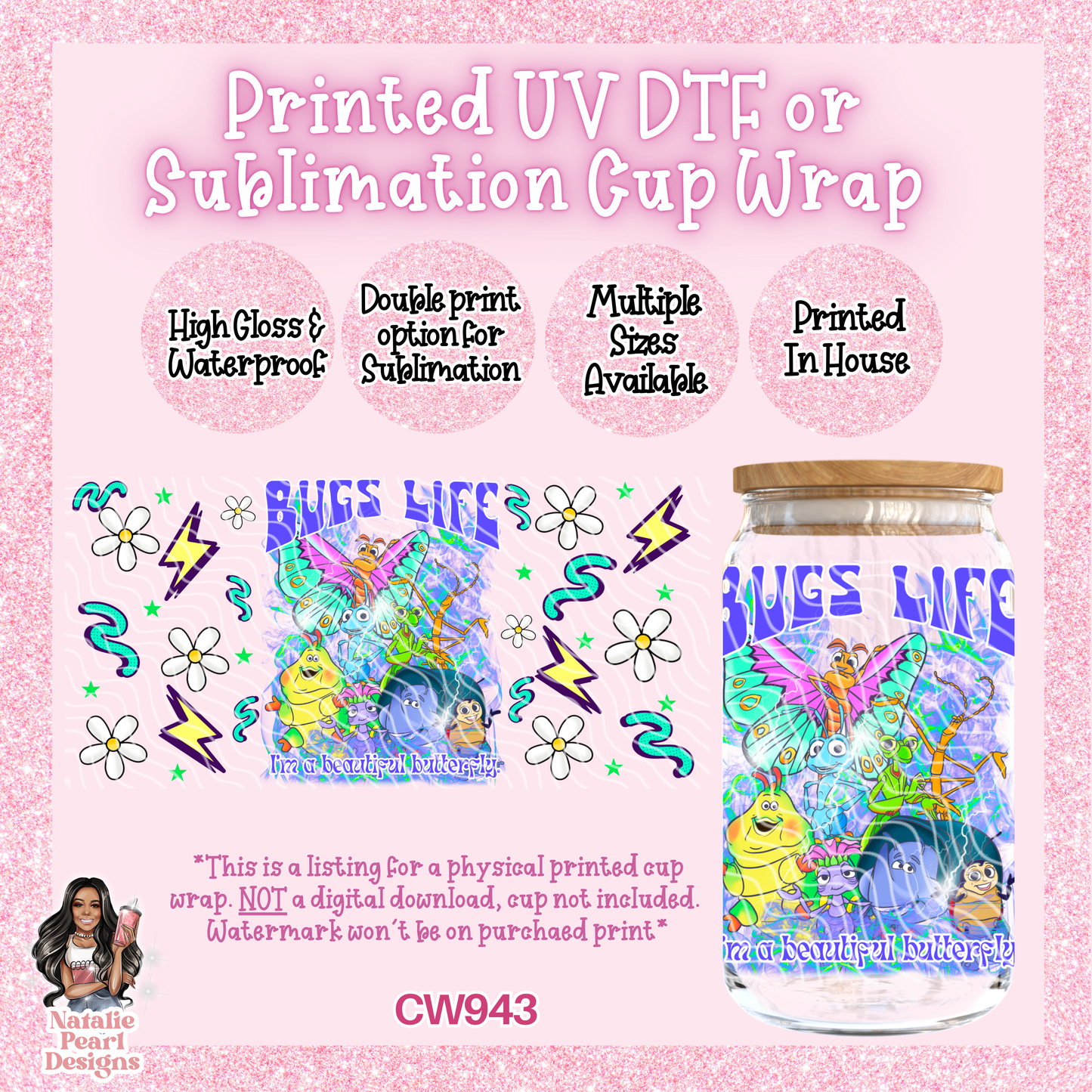 CW943 UV DTF/SUB Cup Wrap